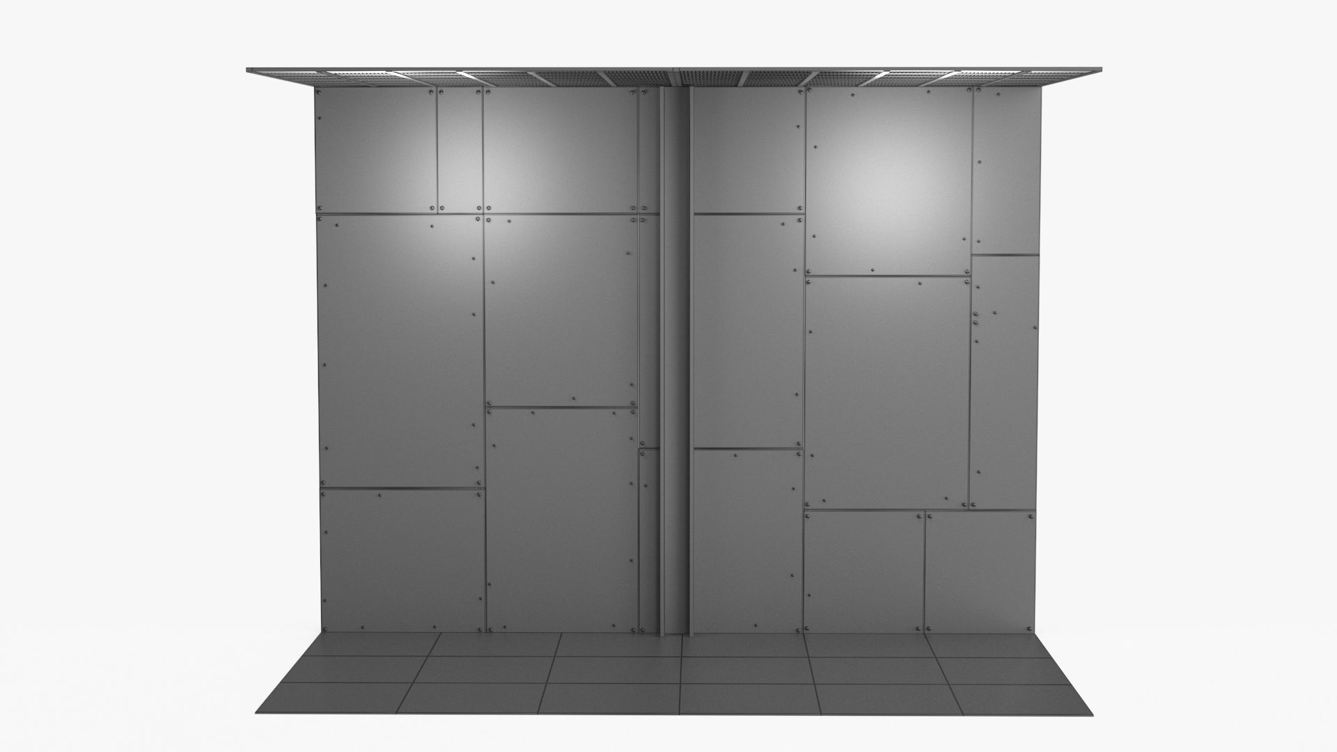 Rust Wall Floor Celling Module Low-poly 3D model_17