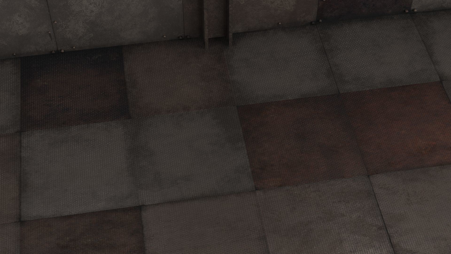 Rust Wall Floor Celling Module Low-poly 3D model_15