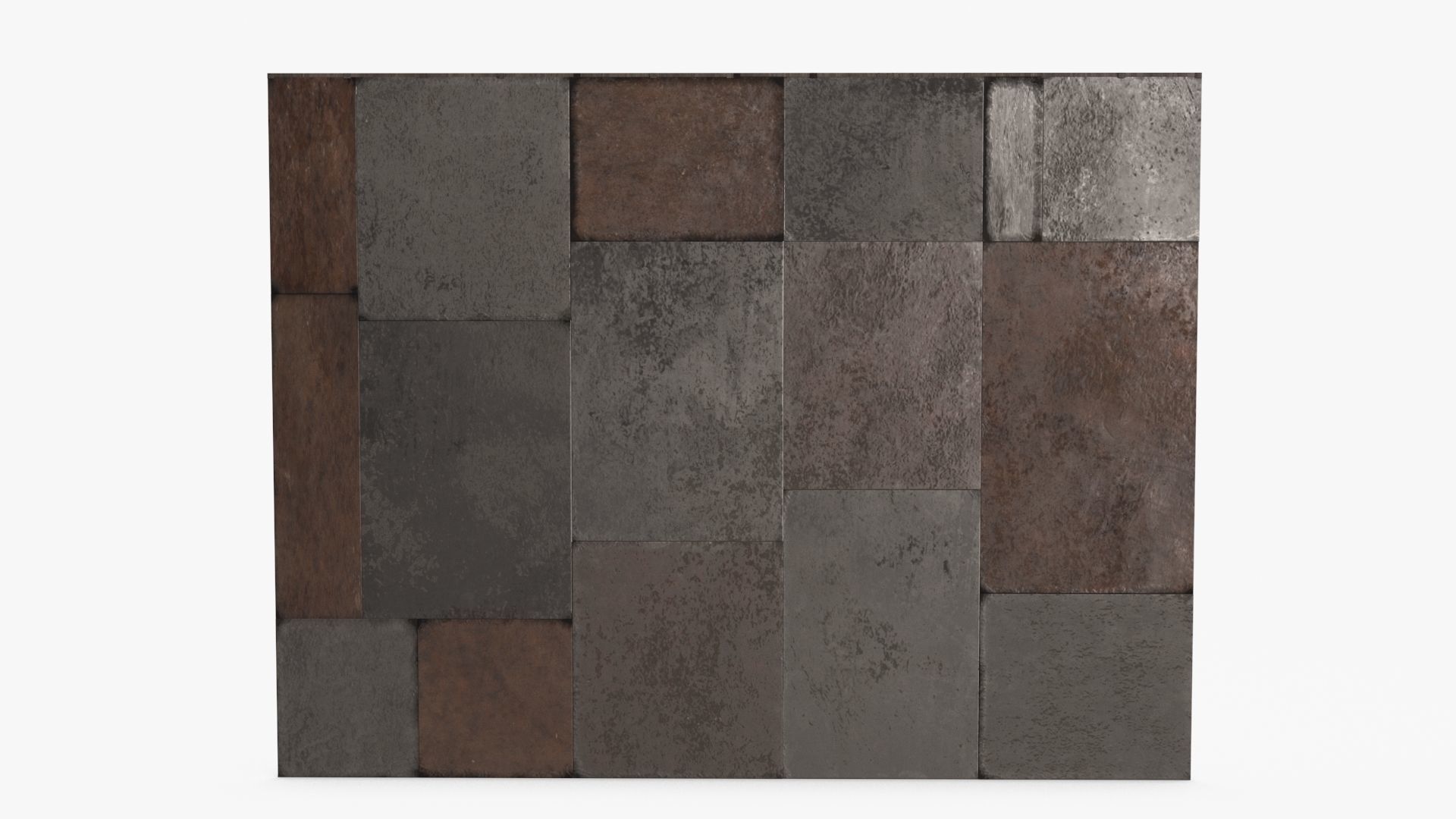 Rust Wall Floor Celling Module Low-poly 3D model_11