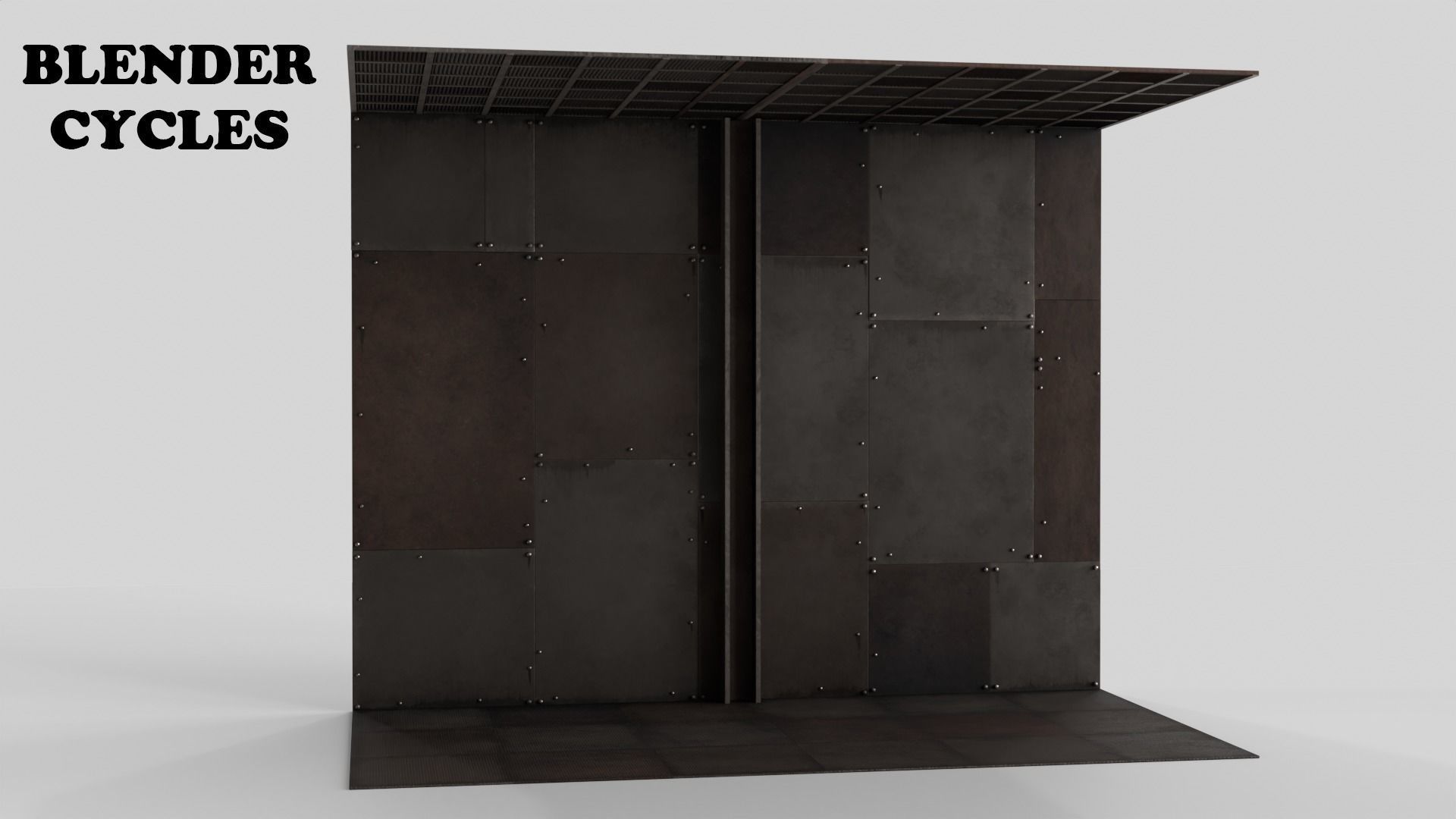 Rust Wall Floor Celling Module Low-poly 3D model_20
