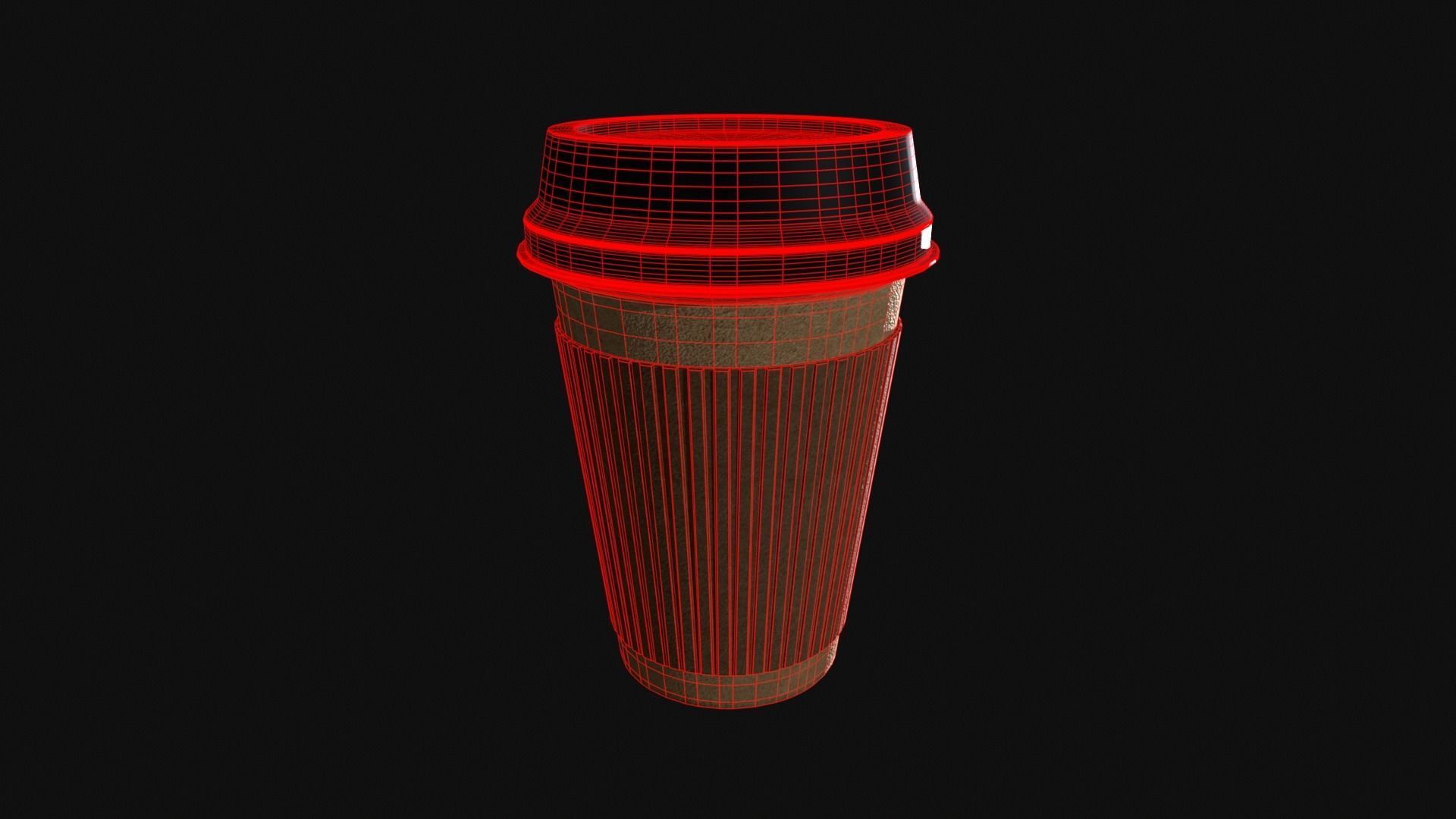 Coffee Cup Mockup Low-poly 3D model_2