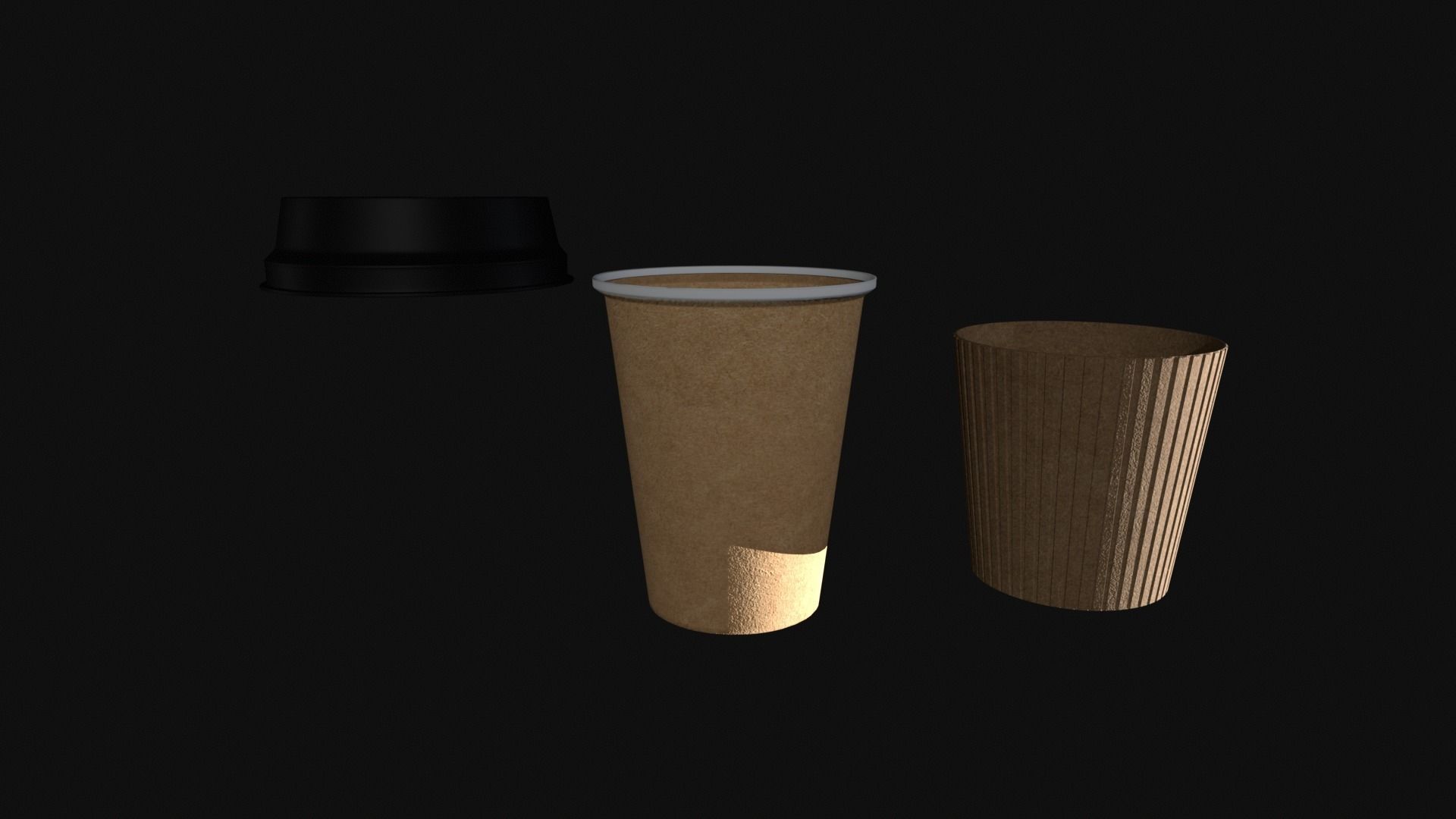 Coffee Cup Mockup Low-poly 3D model_7