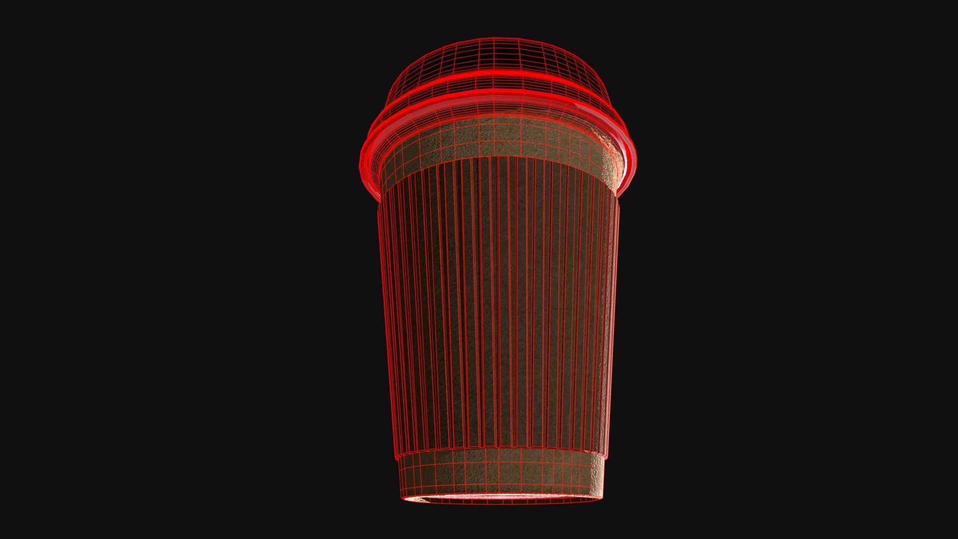 Coffee Cup Mockup Low-poly 3D model_6