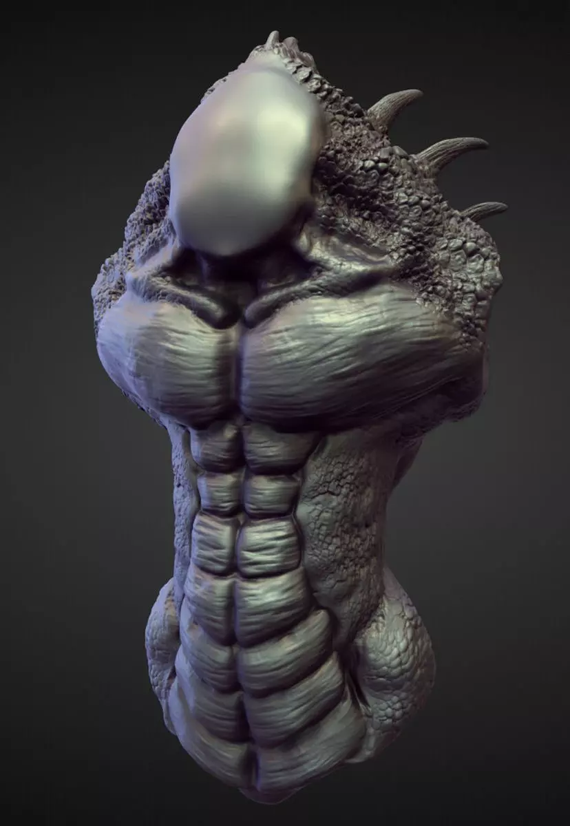 TORSO23 high poly sculpt 3D model_0
