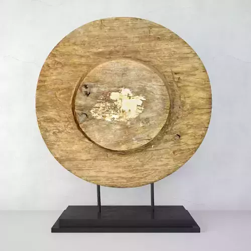 Antique Thai Ox Cart Wooden Wheel