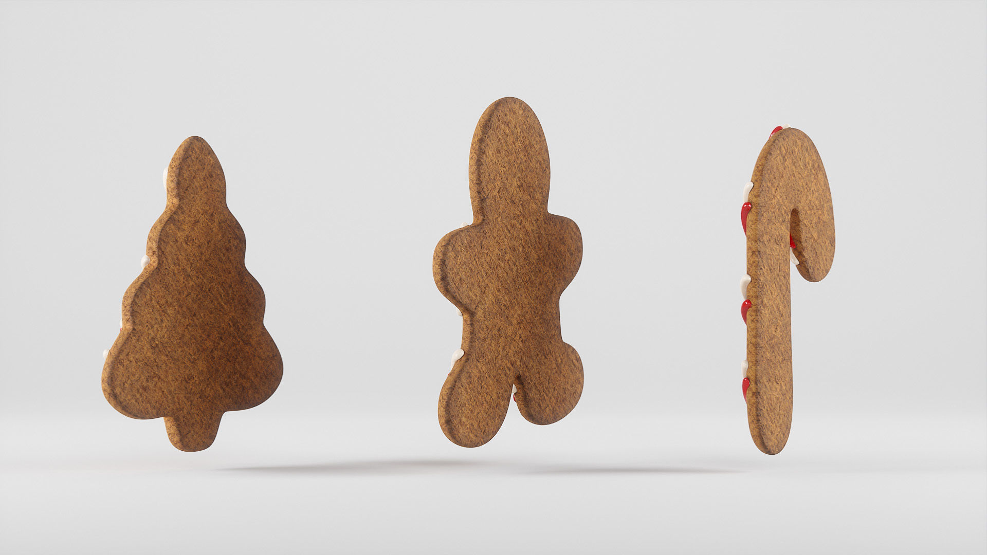 Christmas cookies  Low-poly 3D model_6