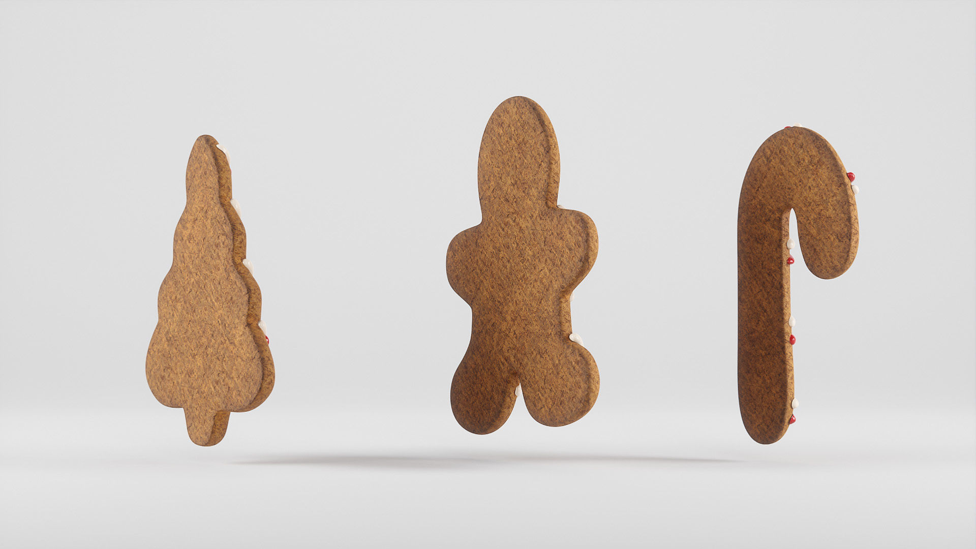 Christmas cookies  Low-poly 3D model_8