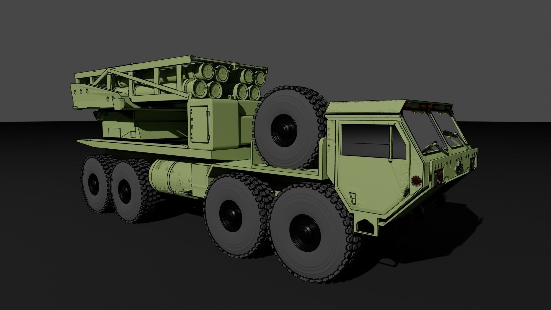 IDF Lahav - Elbit PULS MLRS 3D print model_1