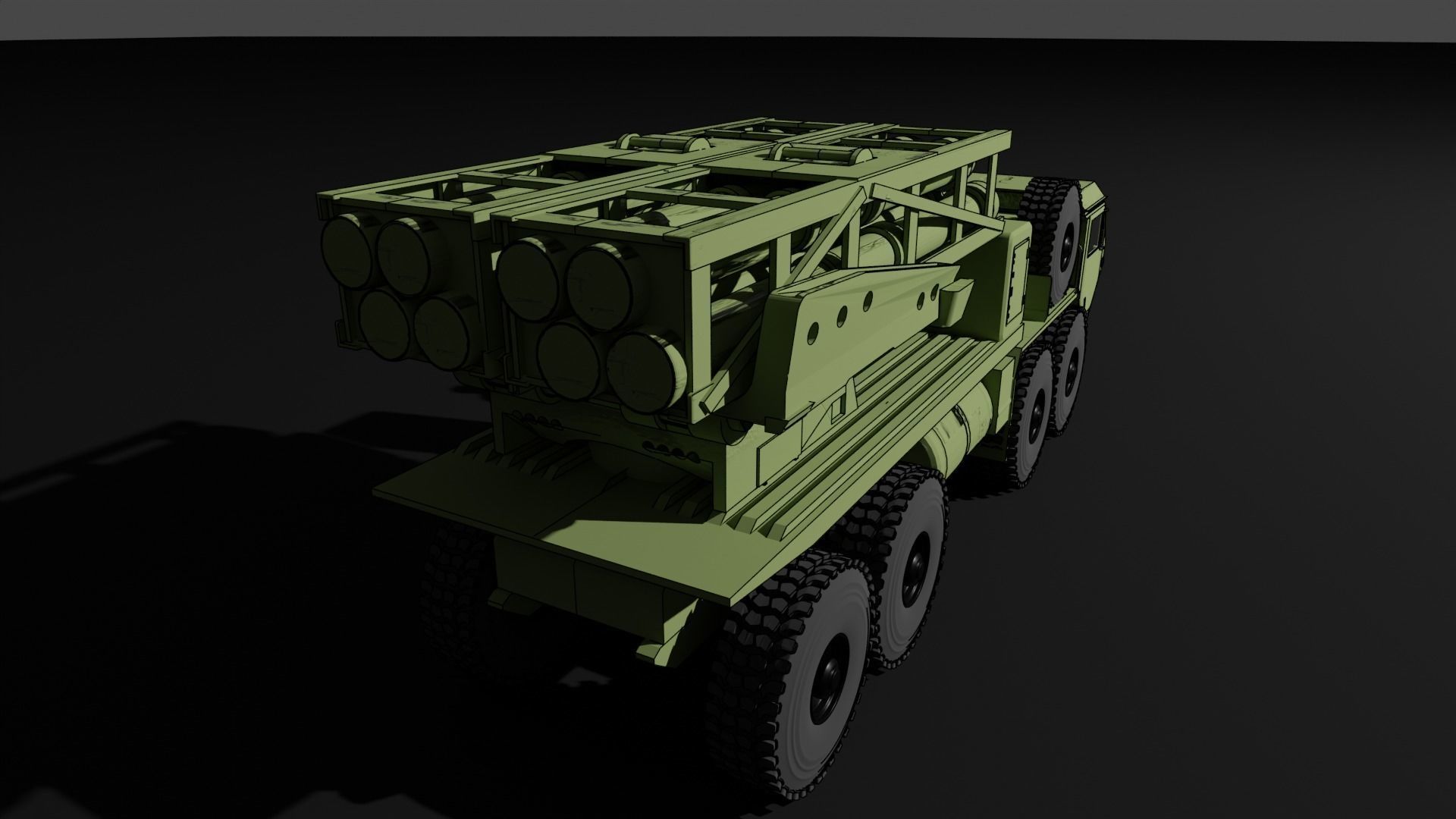 IDF Lahav - Elbit PULS MLRS 3D print model_7
