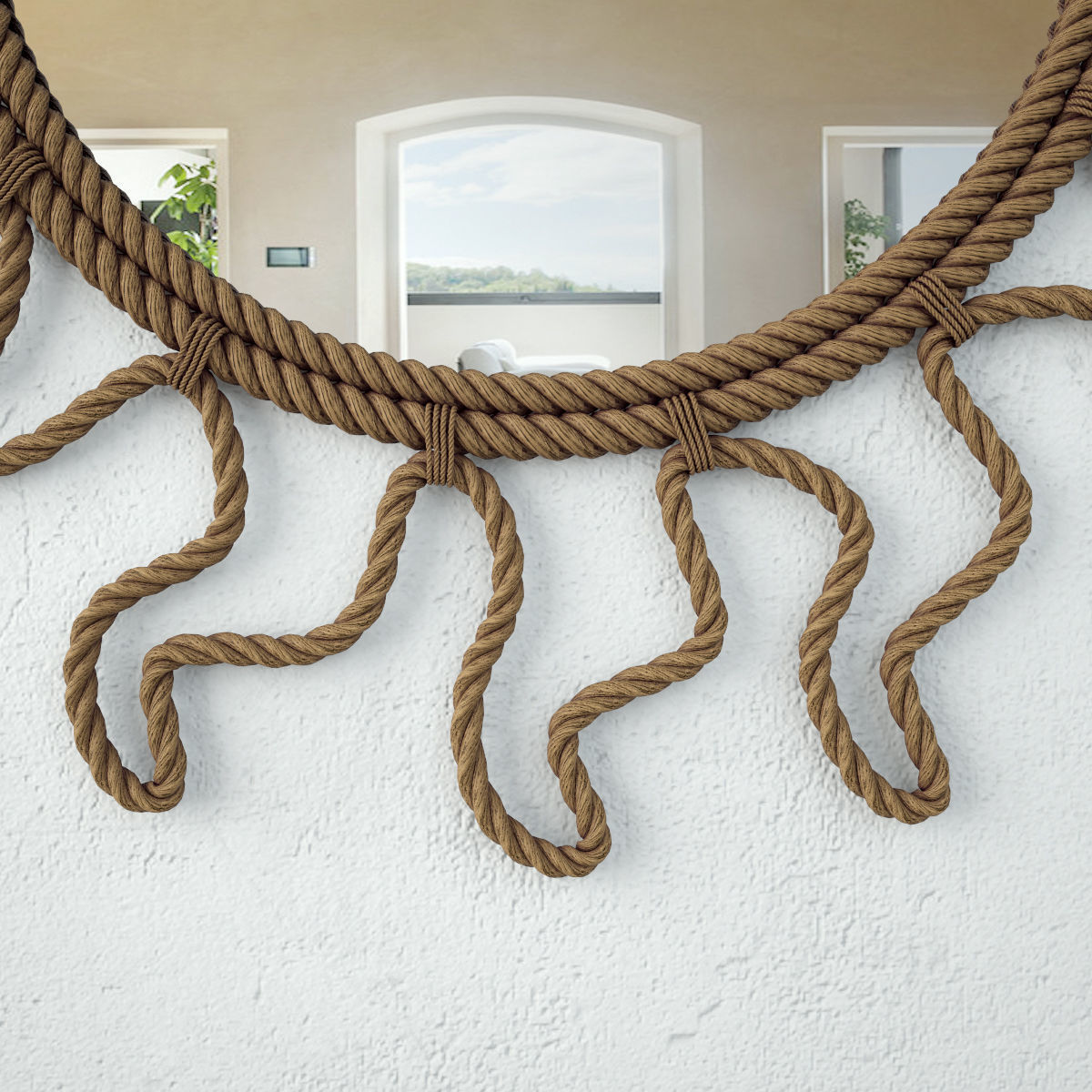 Audoux Minet Rope Convex Mirror 3D model_5