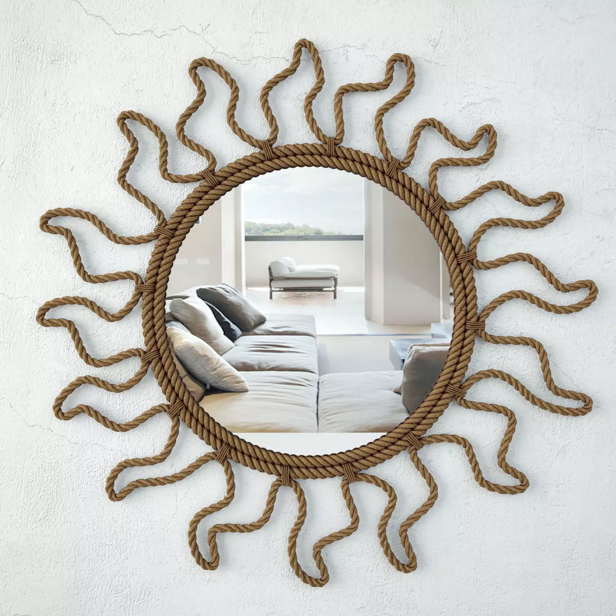 Audoux Minet Rope Convex Mirror 3D model_0