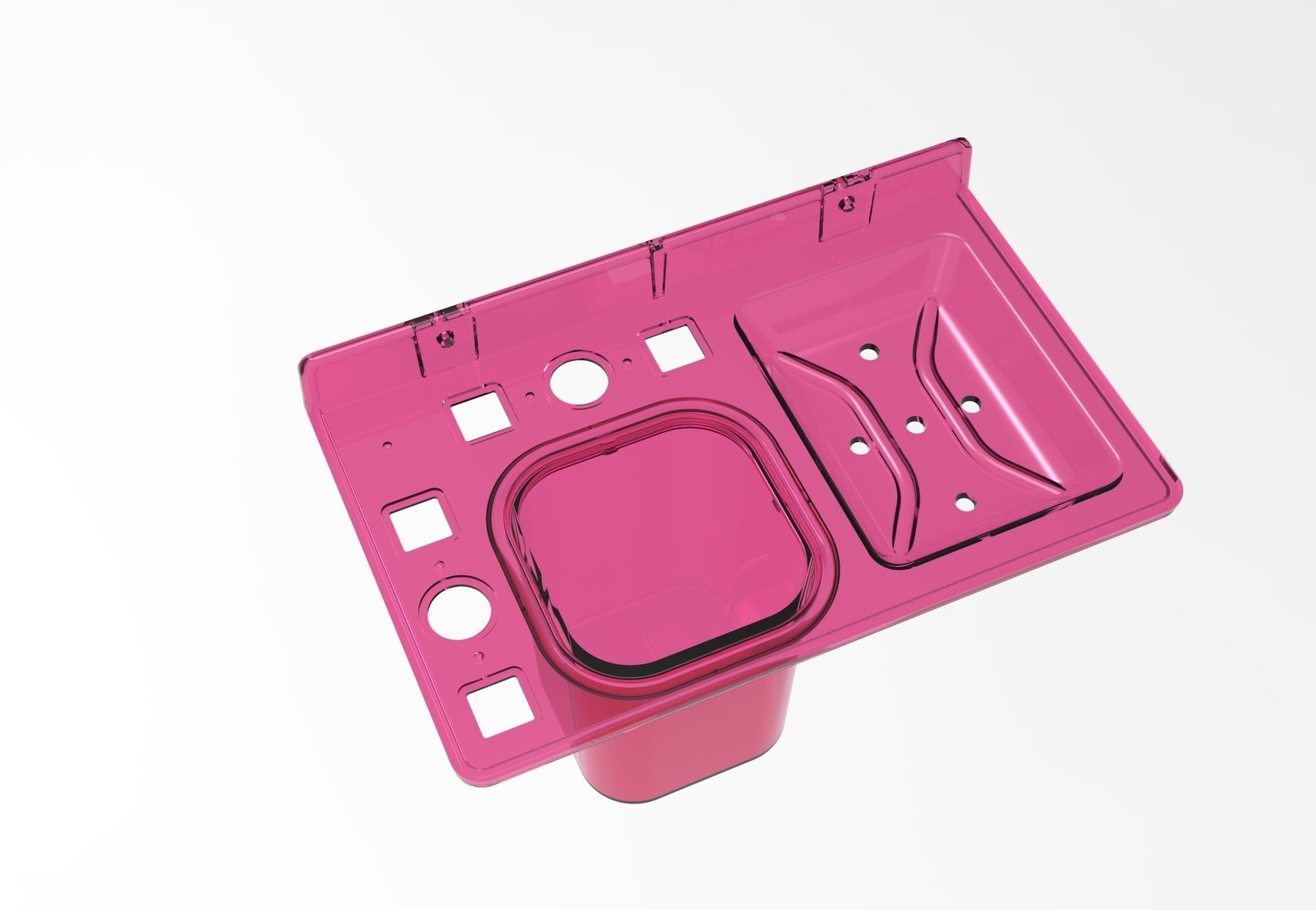 3 in 1 Toothbrush Holder   Soap Holder With Tumbler   3D print model_3