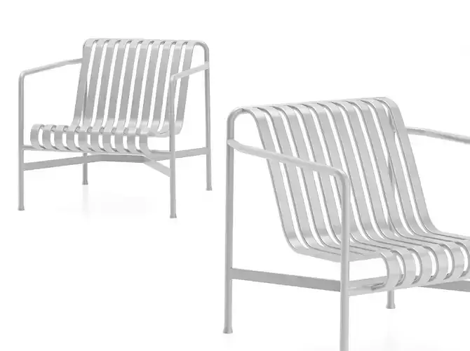 Metal Low Lounge Chair 