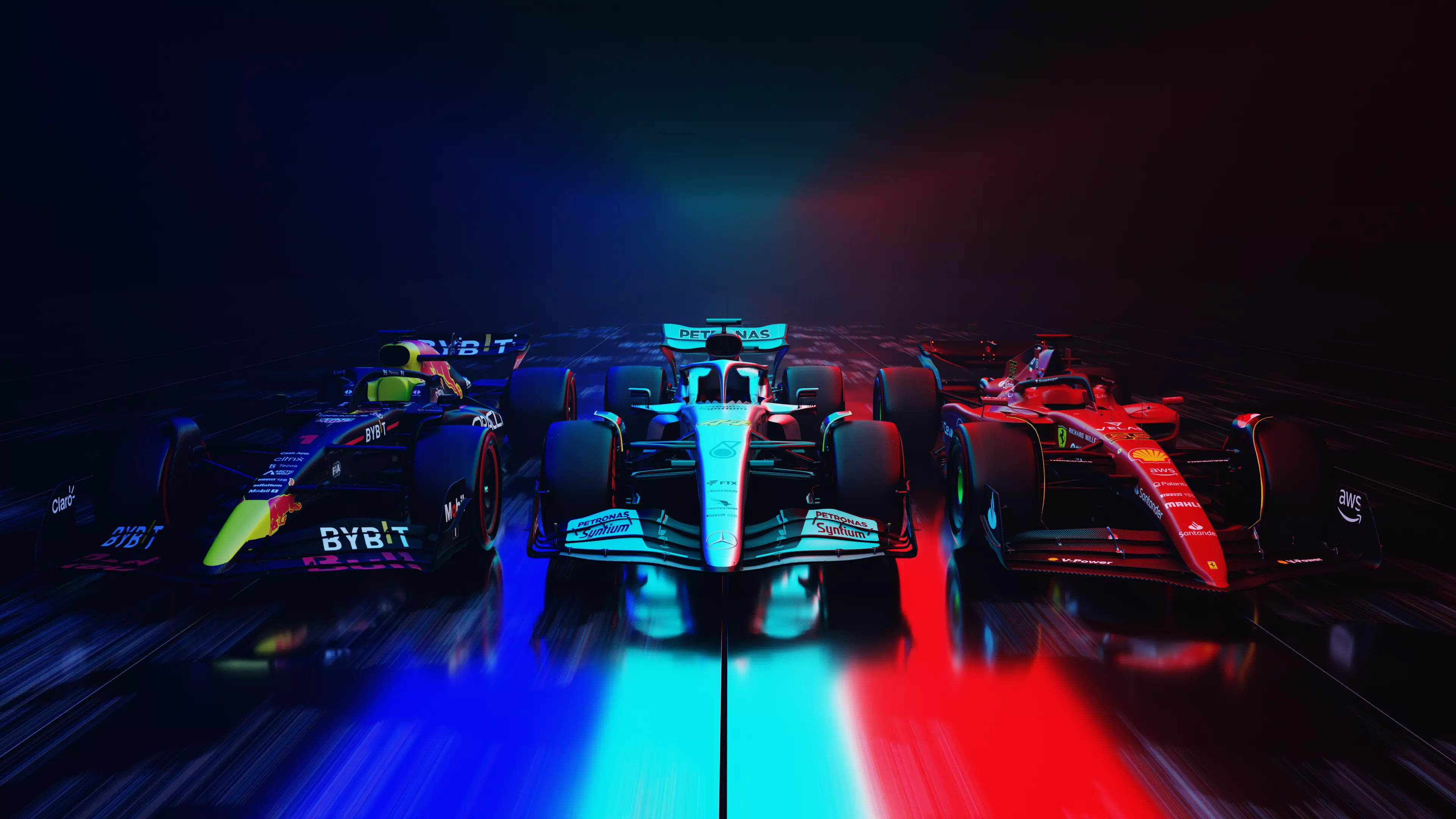 Pack f1 2022 Redbull Mercedes Ferrari 3D Model Collection_0