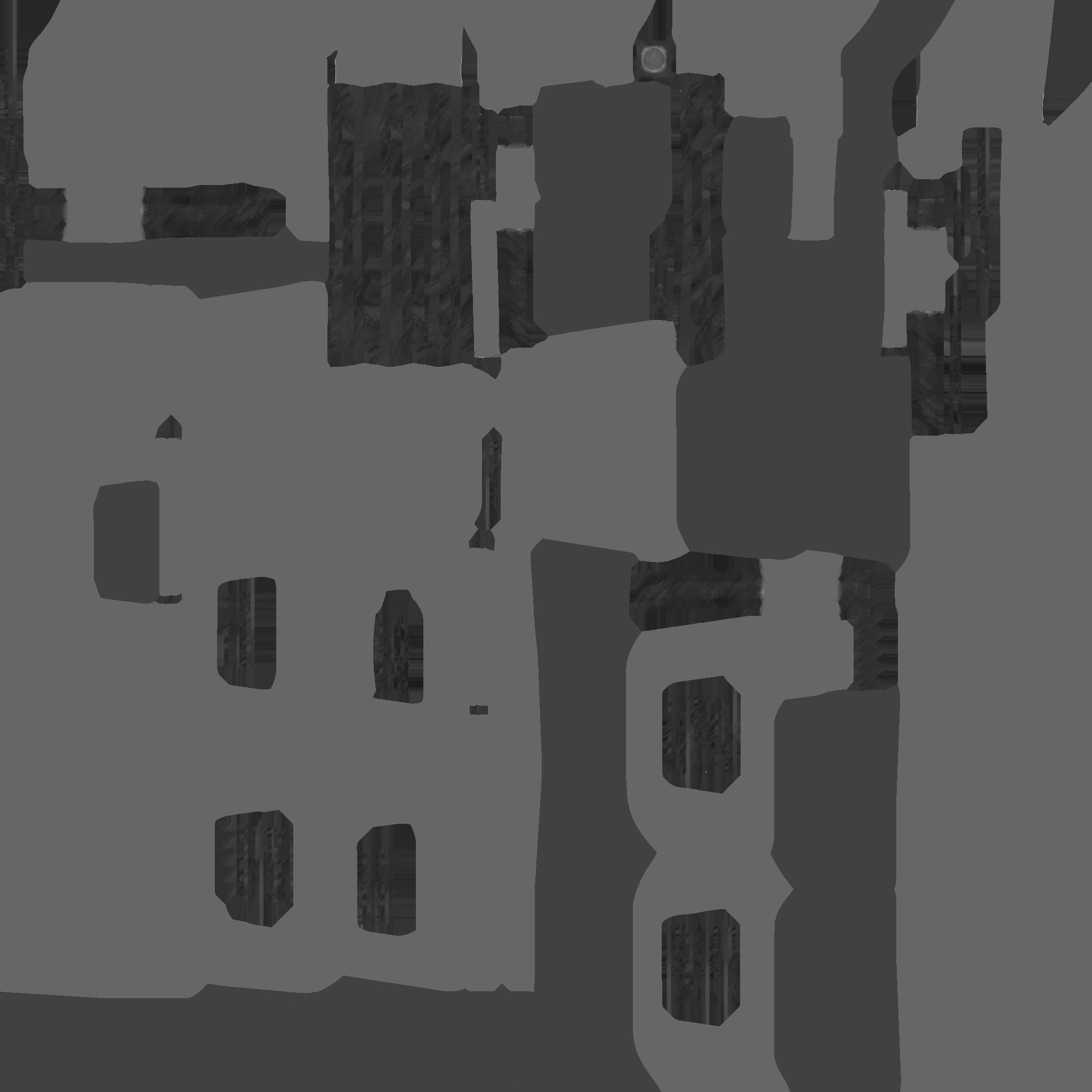 SciFi War Hammer A05 Black Yellow - Sci Fi Weapon Design Low-poly 3D model_26