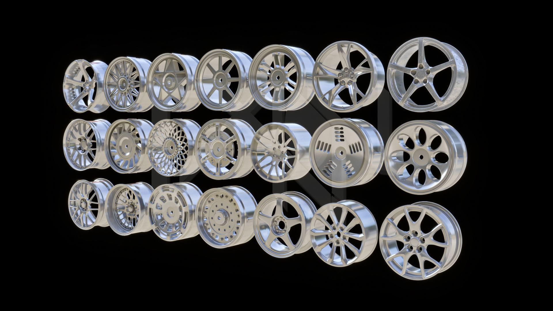 3D Rim Collection Vol 1 3D model_3