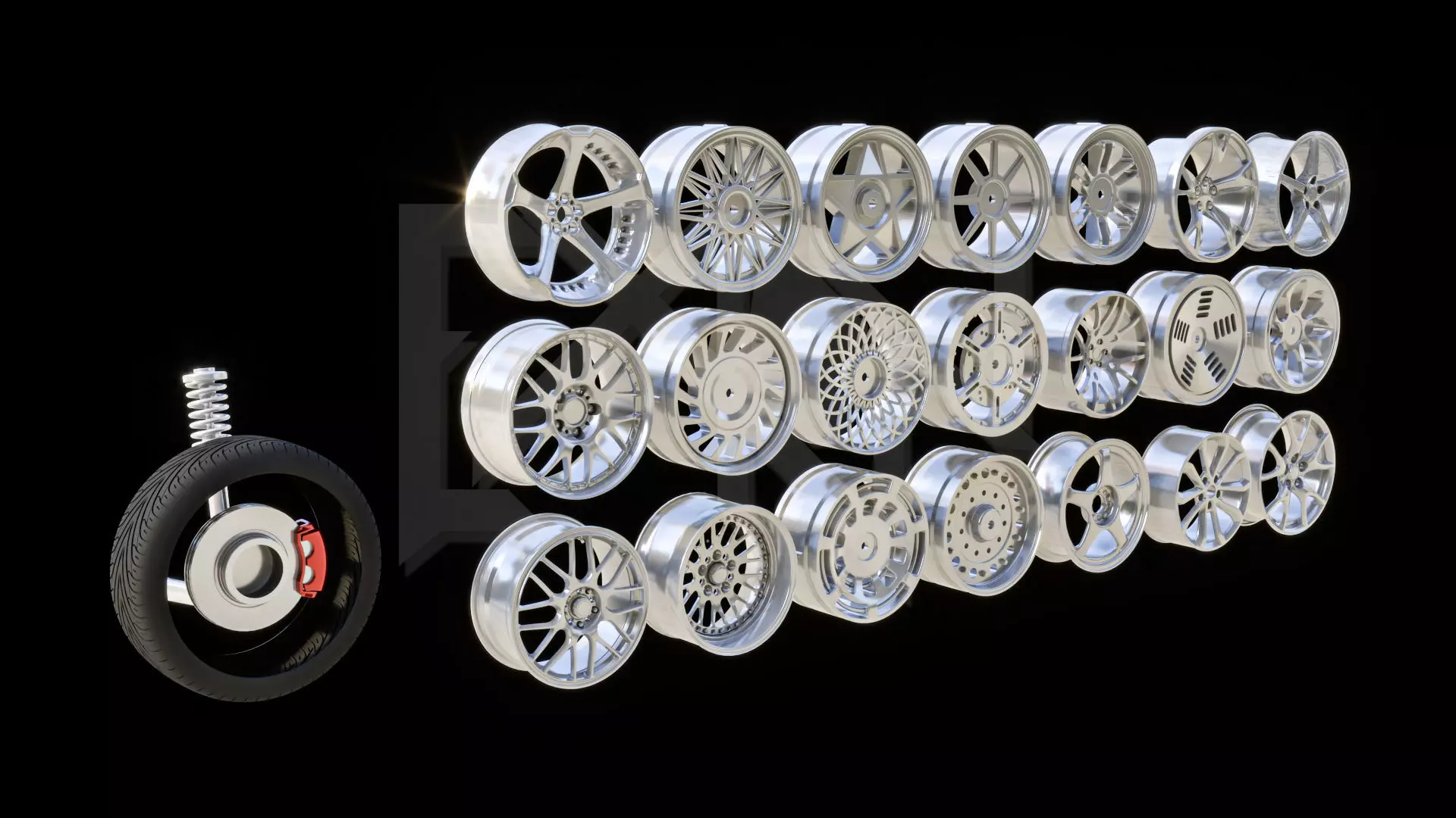 3D Rim Collection Vol 1 3D model_0