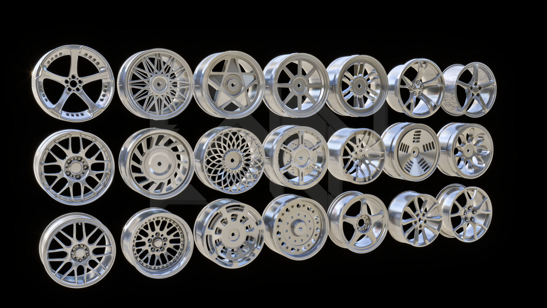 3D Rim Collection Vol 1 3D model_2