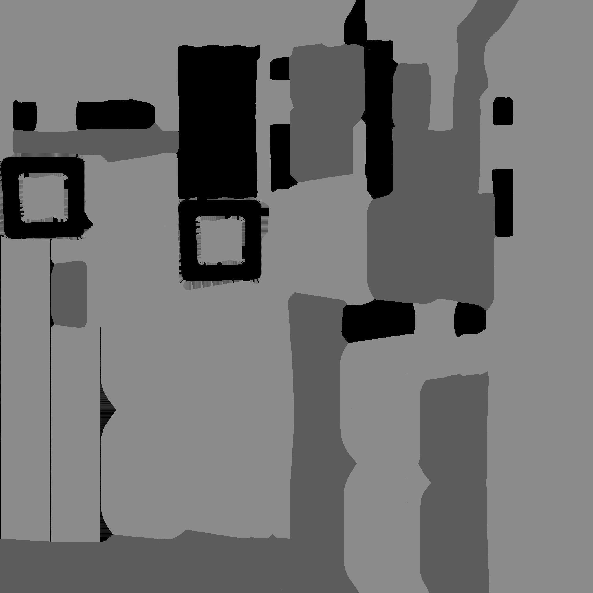 SciFi War Hammer A06 Full White - Sci Fi Weapon Design Low-poly 3D model_23