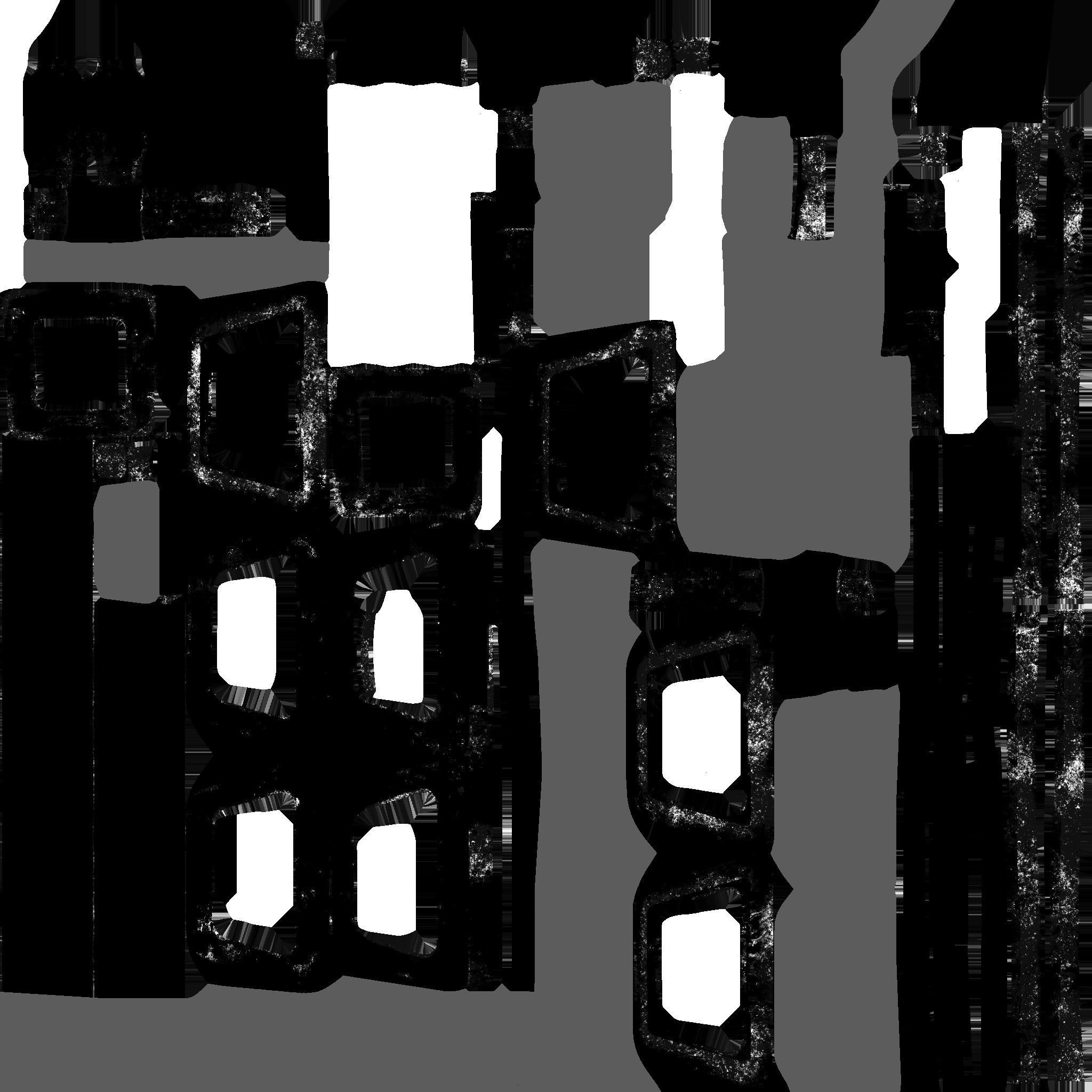 SciFi War Hammer A08 Yellow - Sci Fi Weapon Design Low-poly 3D model_23