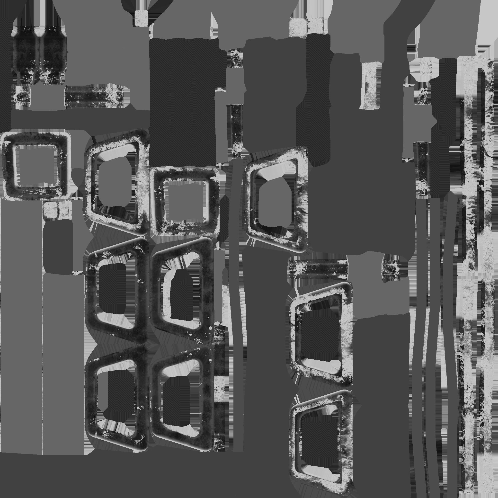 SciFi War Hammer A08 Yellow - Sci Fi Weapon Design Low-poly 3D model_26