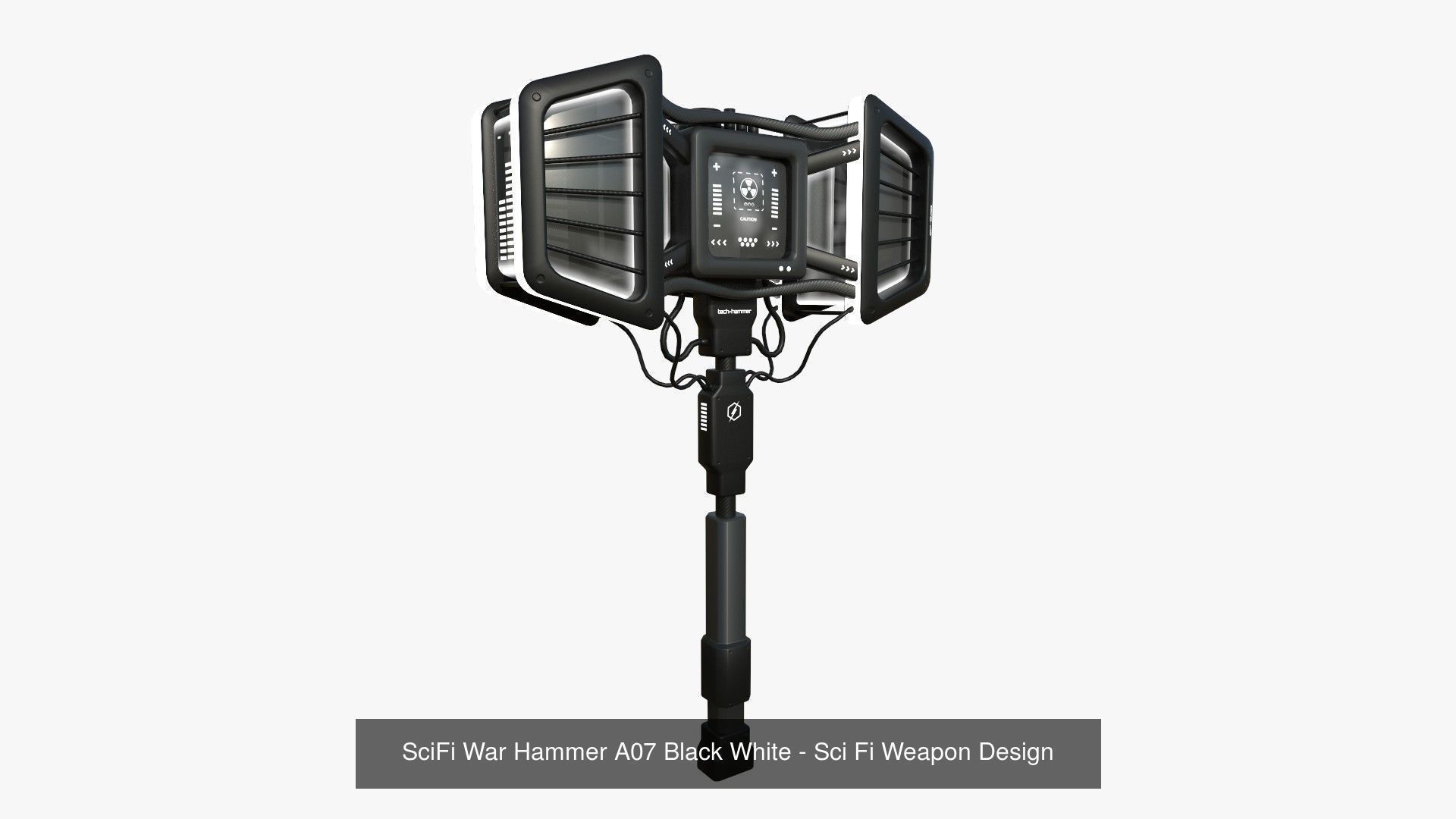 10 SciFi War Hammers A Collection - Sci Fi Weapon Design _7