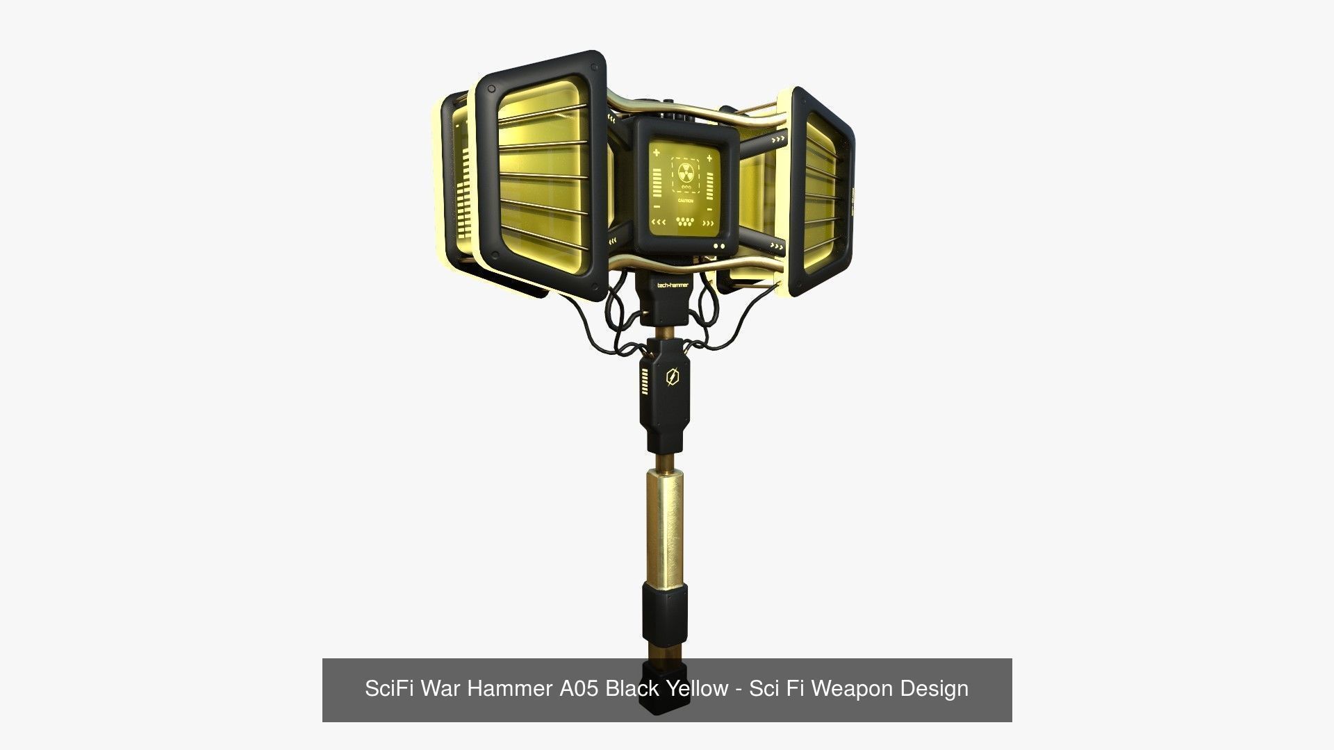 10 SciFi War Hammers A Collection - Sci Fi Weapon Design _5