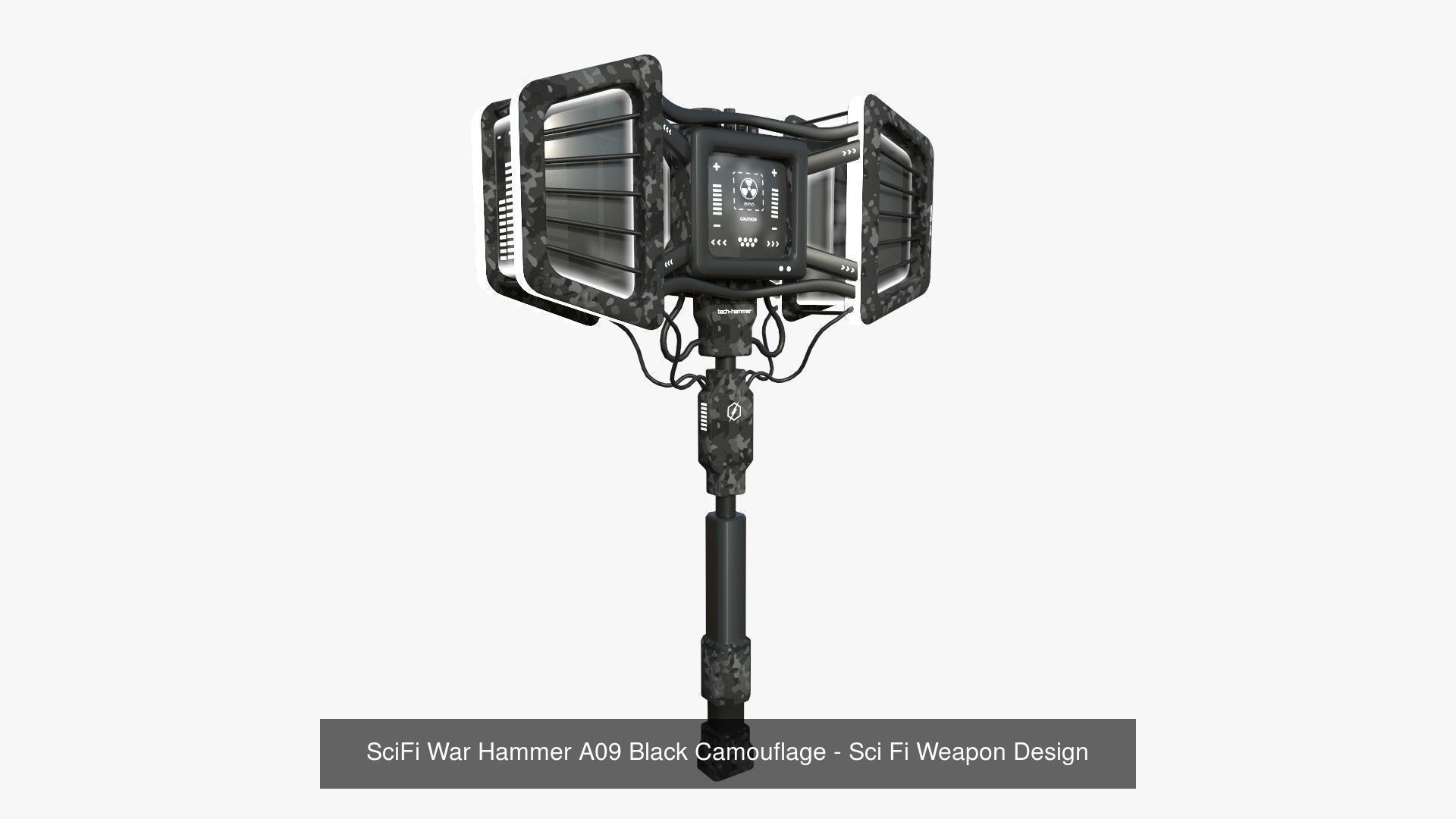 10 SciFi War Hammers A Collection - Sci Fi Weapon Design _9