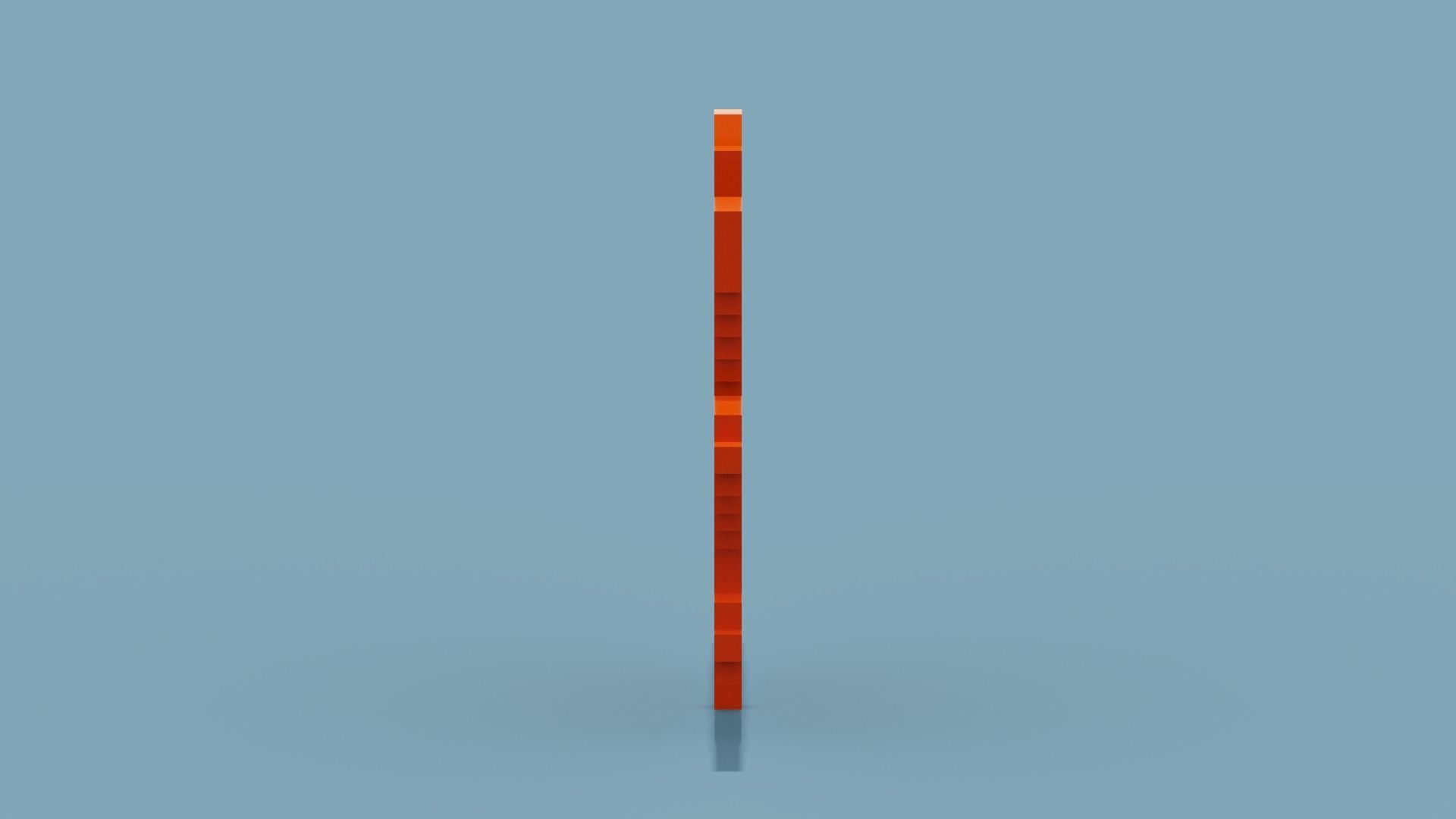 Voxel Autumn leaf Low-poly 3D model_9