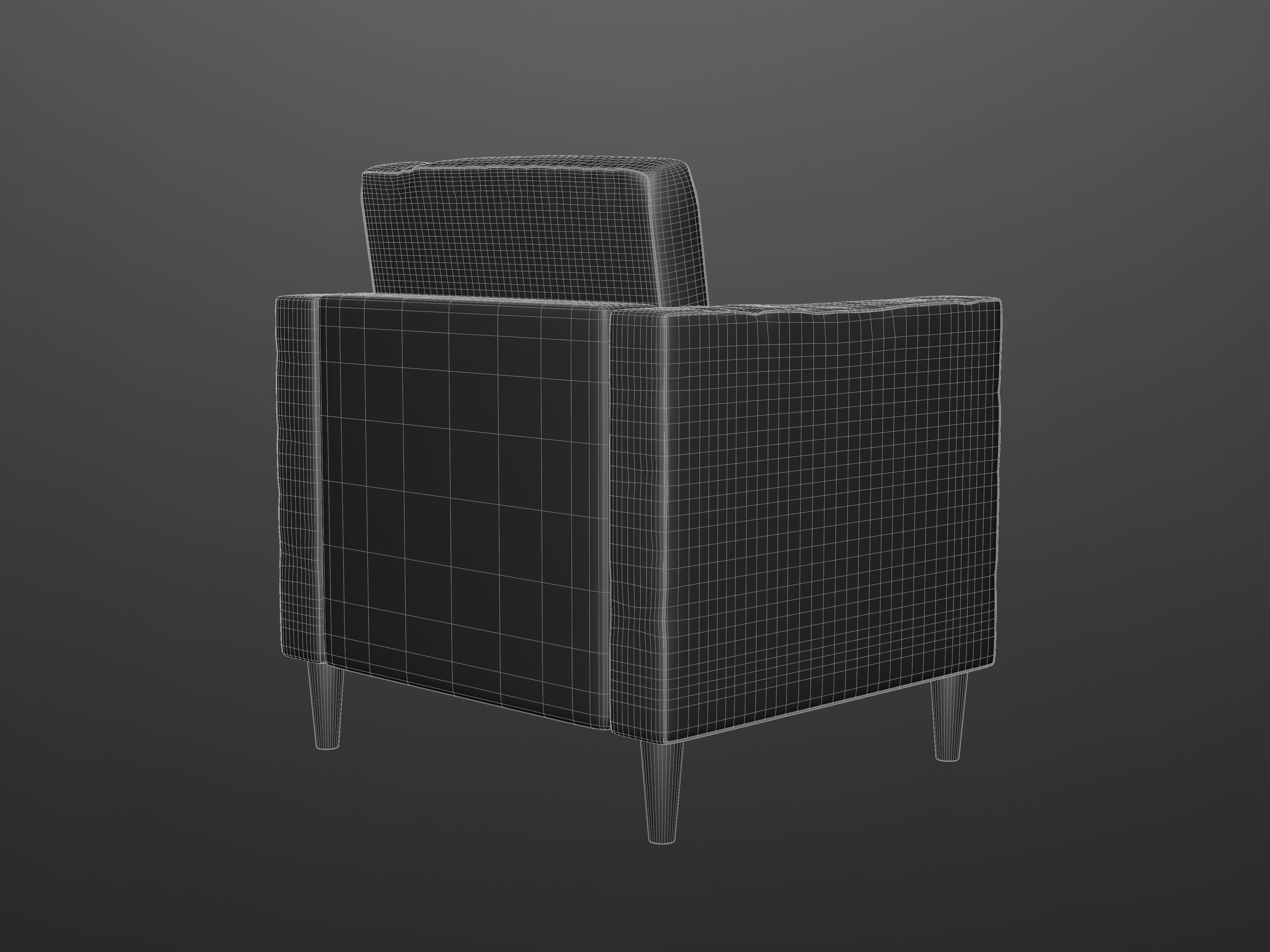 Armchair 3D model_6