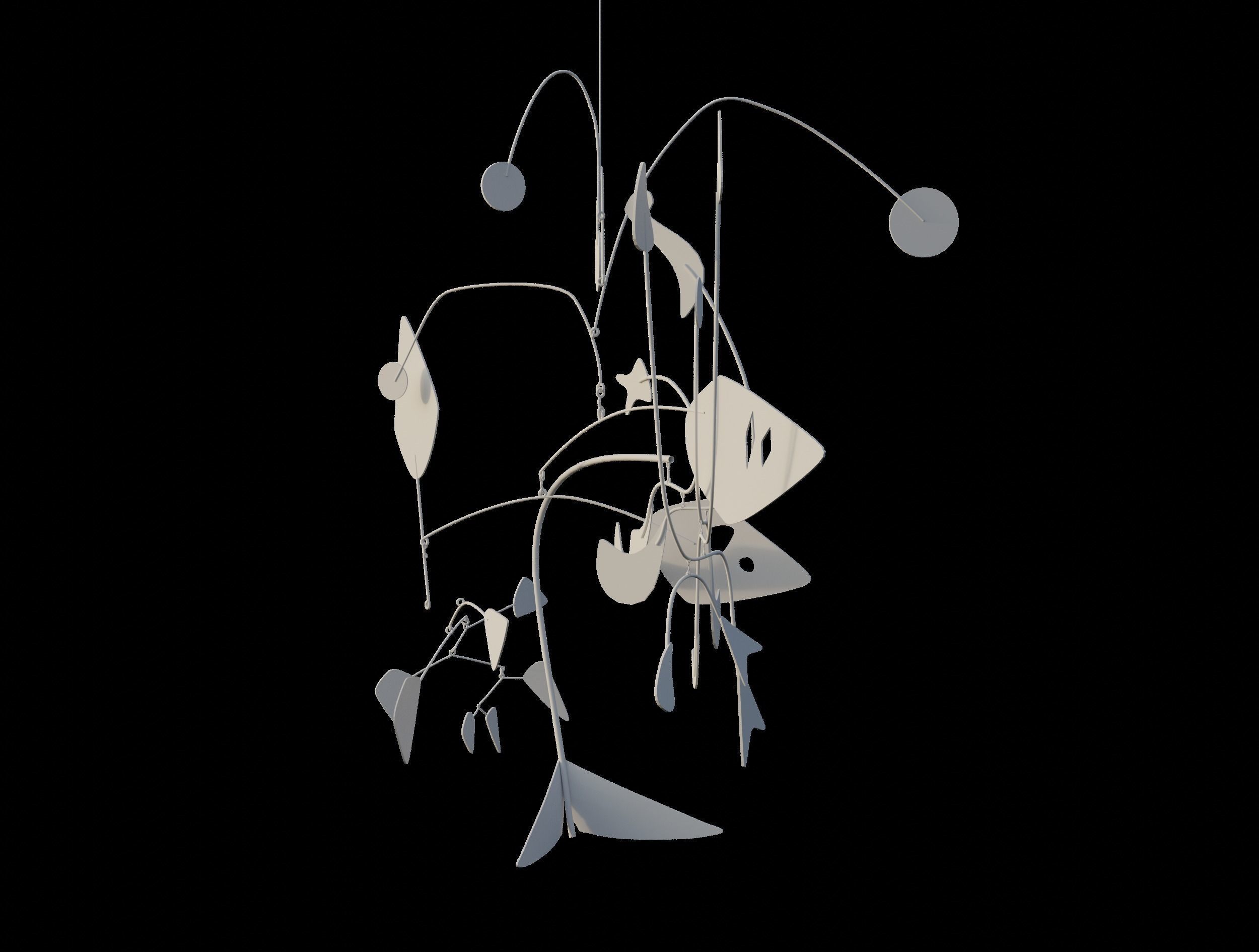 Alexander Calder Sculpture Replica 01 3D model_2