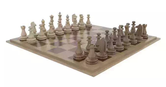 Wooden chess