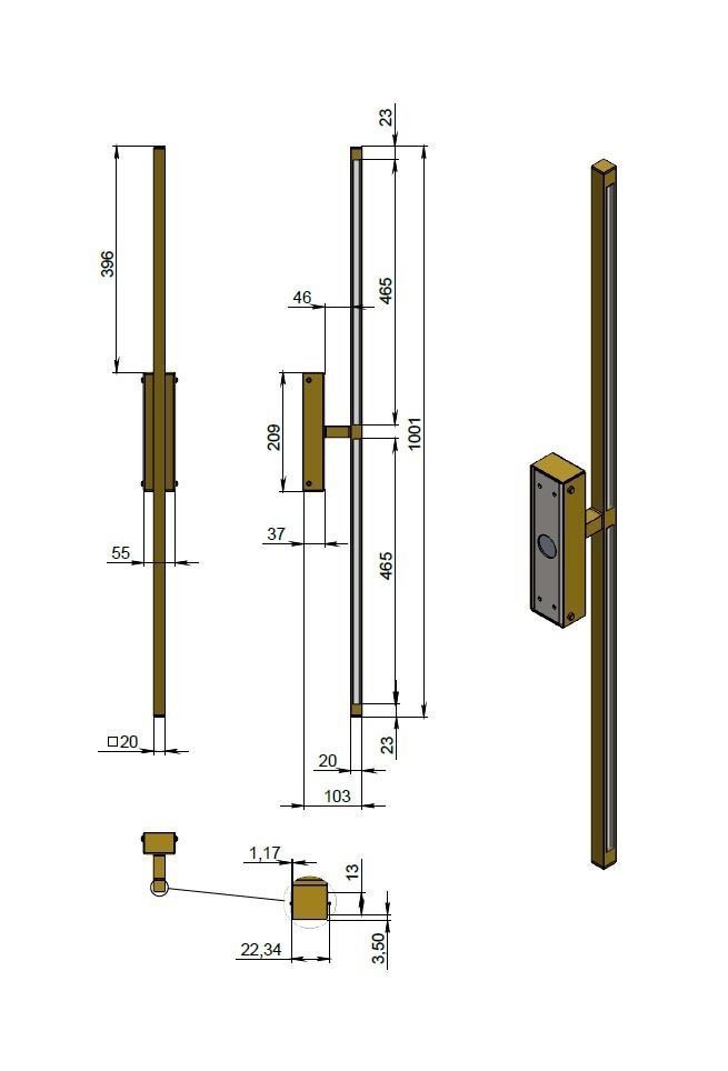 LINE 1000 wall sconce sku 29102 Free 3D model_9