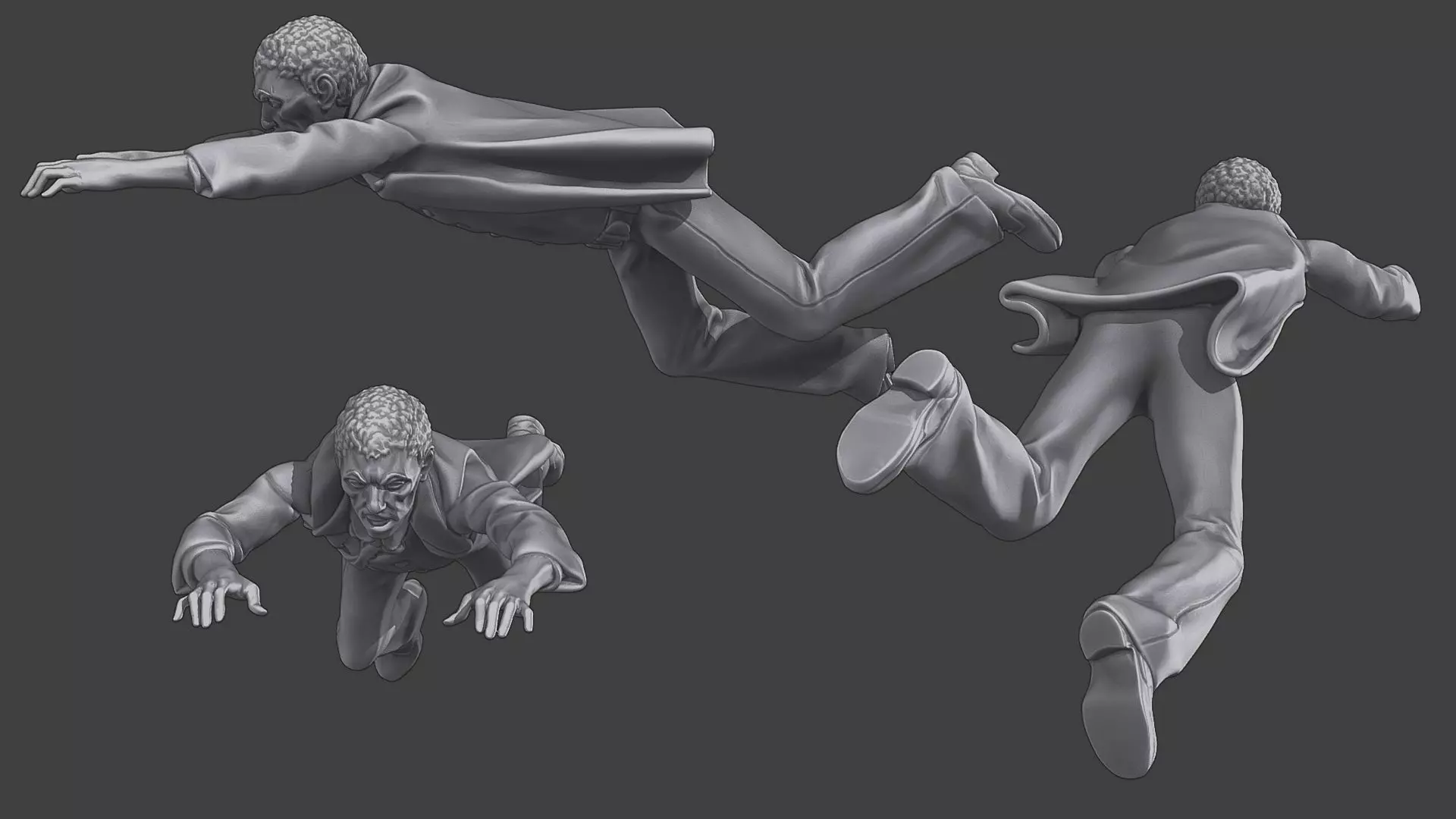 Casual Zombie CZ3 0002 3D print model_0