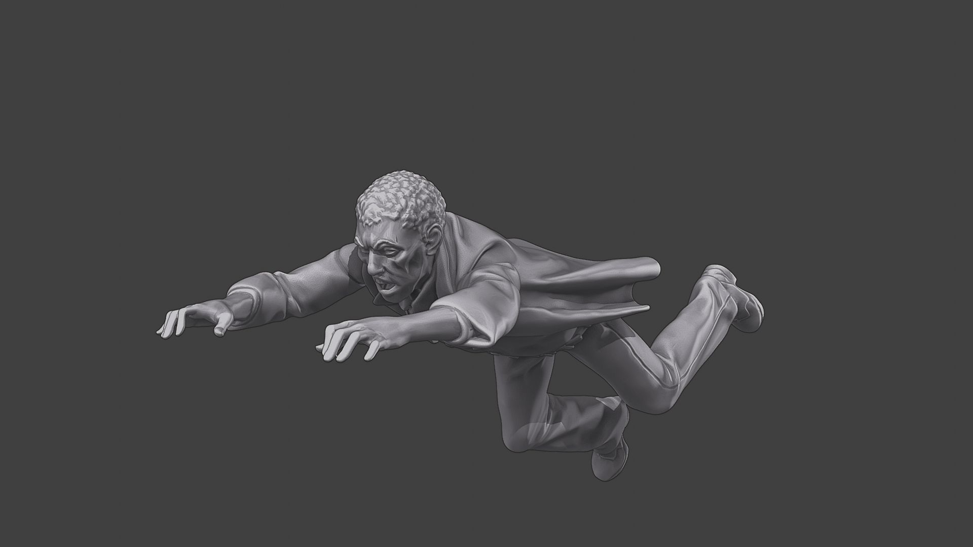 Casual Zombie CZ3 0002 3D print model_27