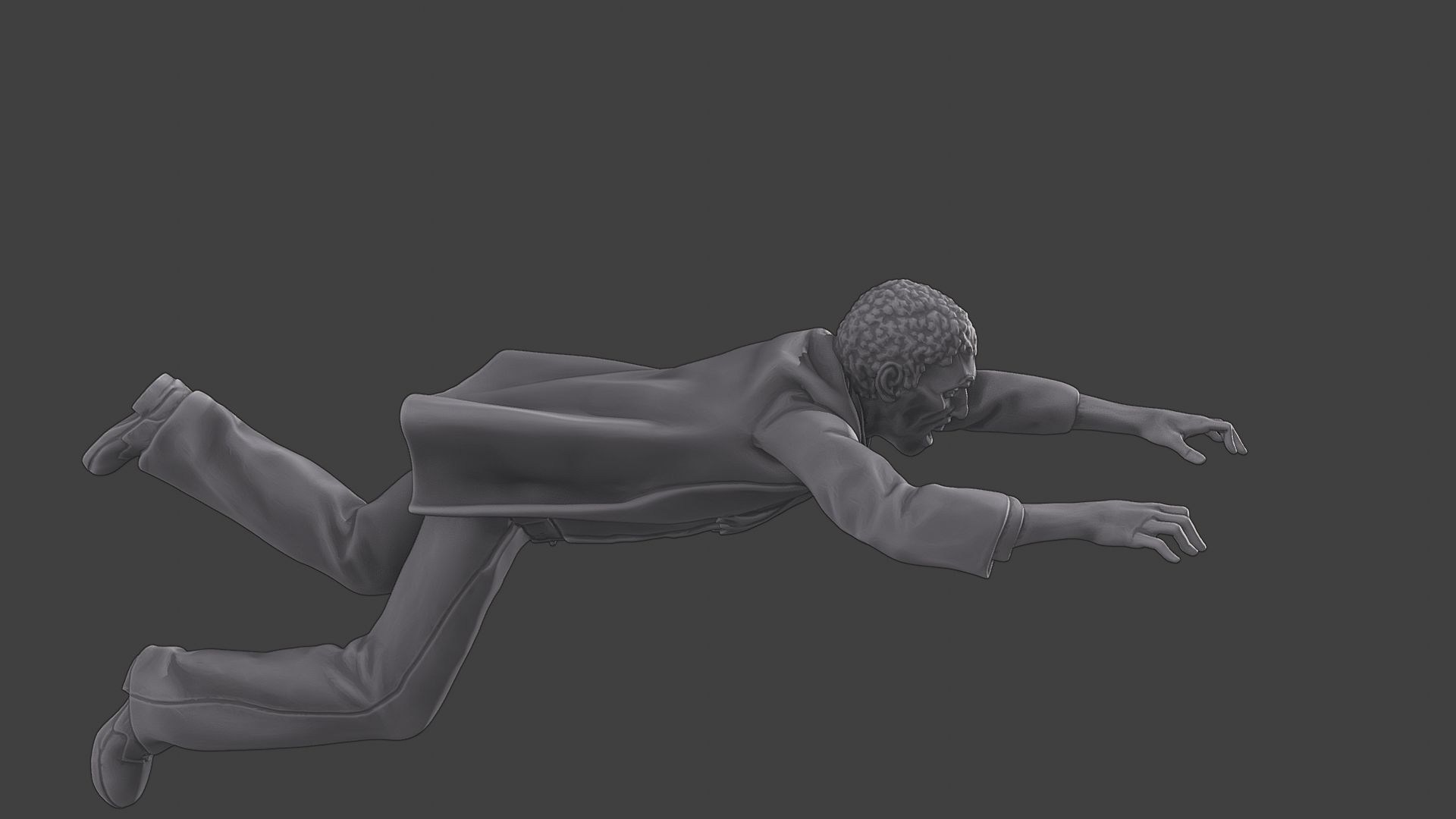 Casual Zombie CZ3 0002 3D print model_30