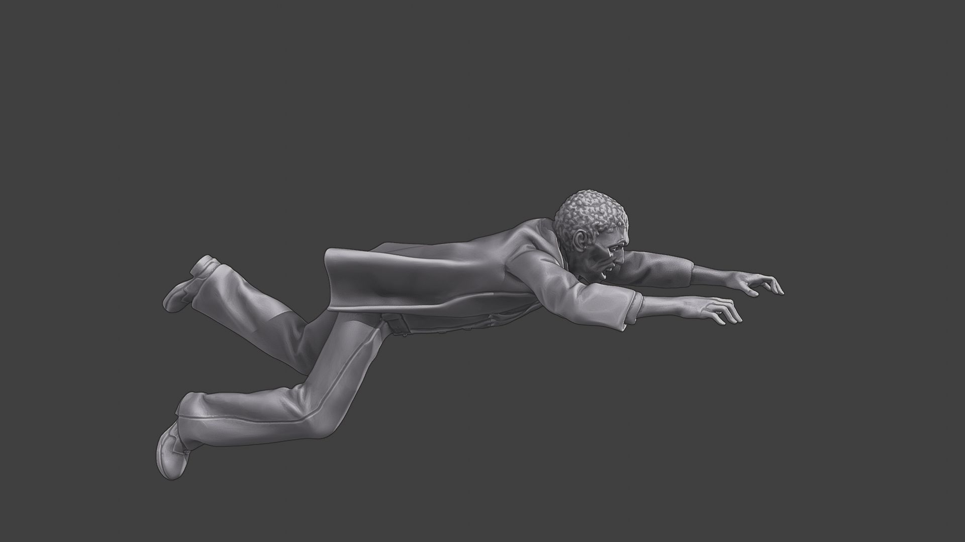 Casual Zombie CZ3 0002 3D print model_9