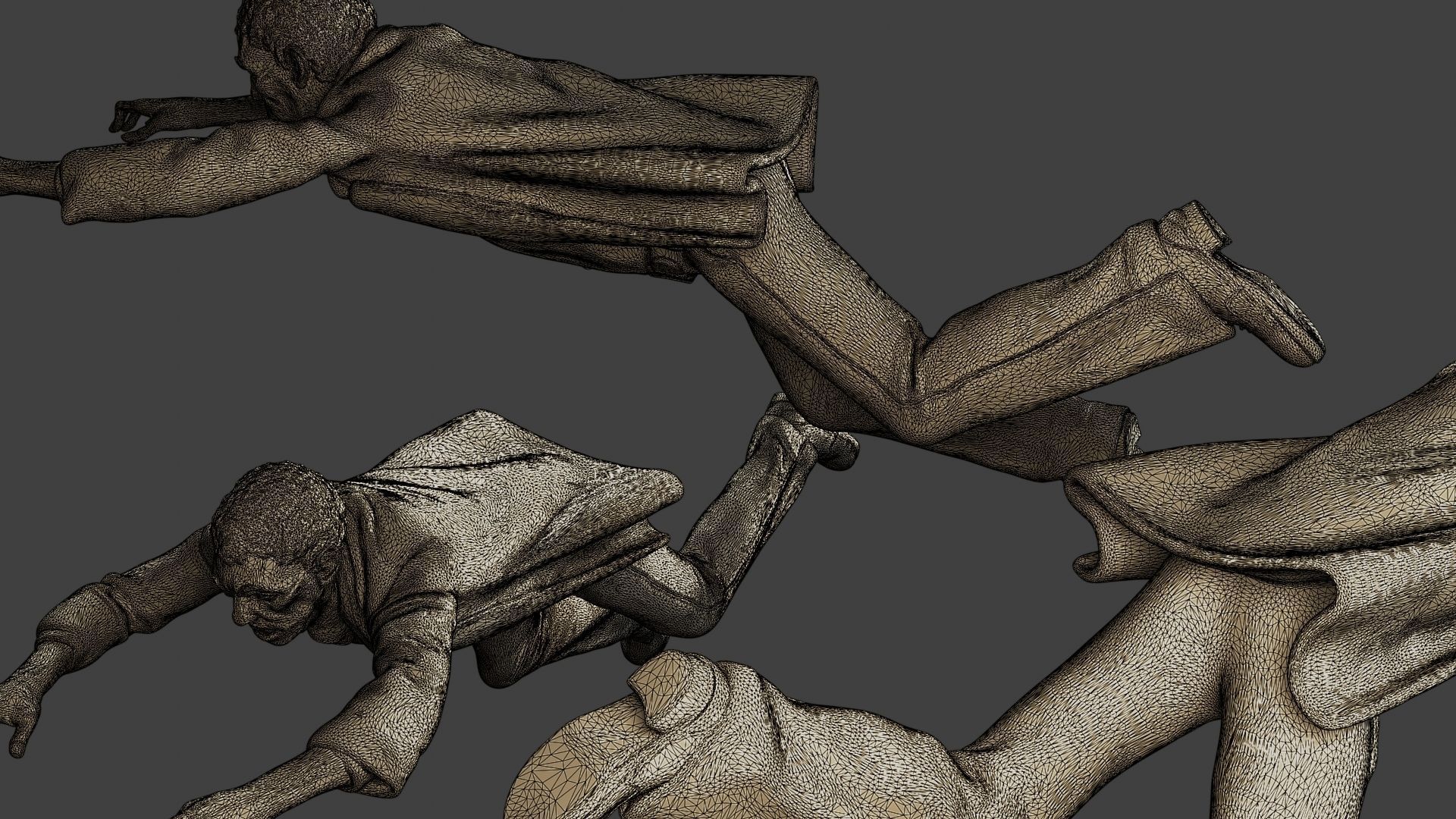 Casual Zombie CZ3 0002 3D print model_12