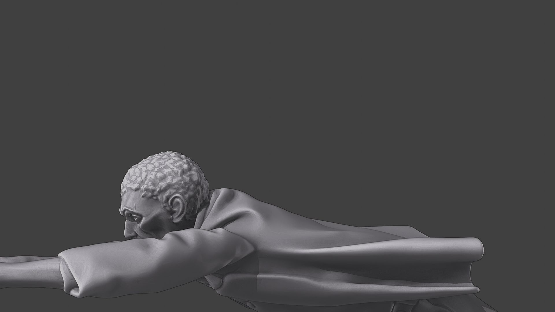 Casual Zombie CZ3 0002 3D print model_17