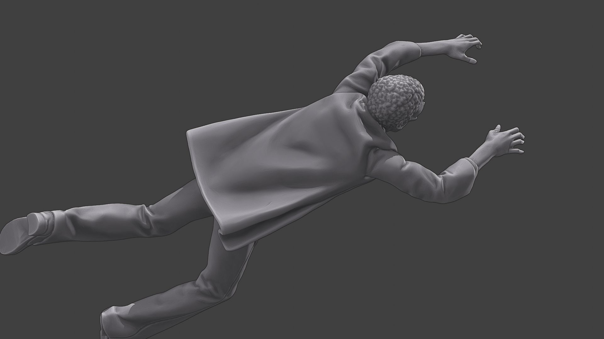 Casual Zombie CZ3 0002 3D print model_23