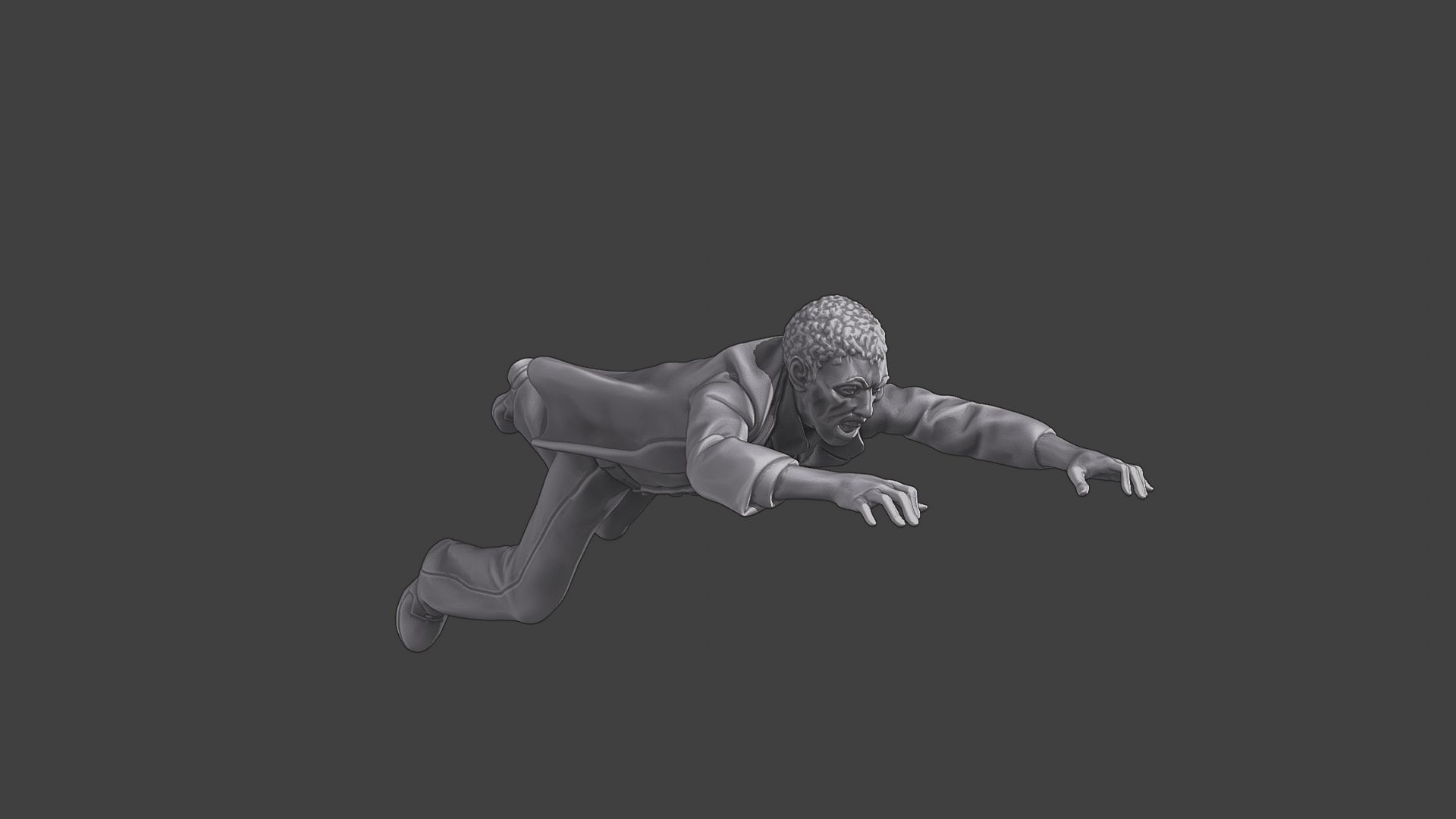 Casual Zombie CZ3 0002 3D print model_10