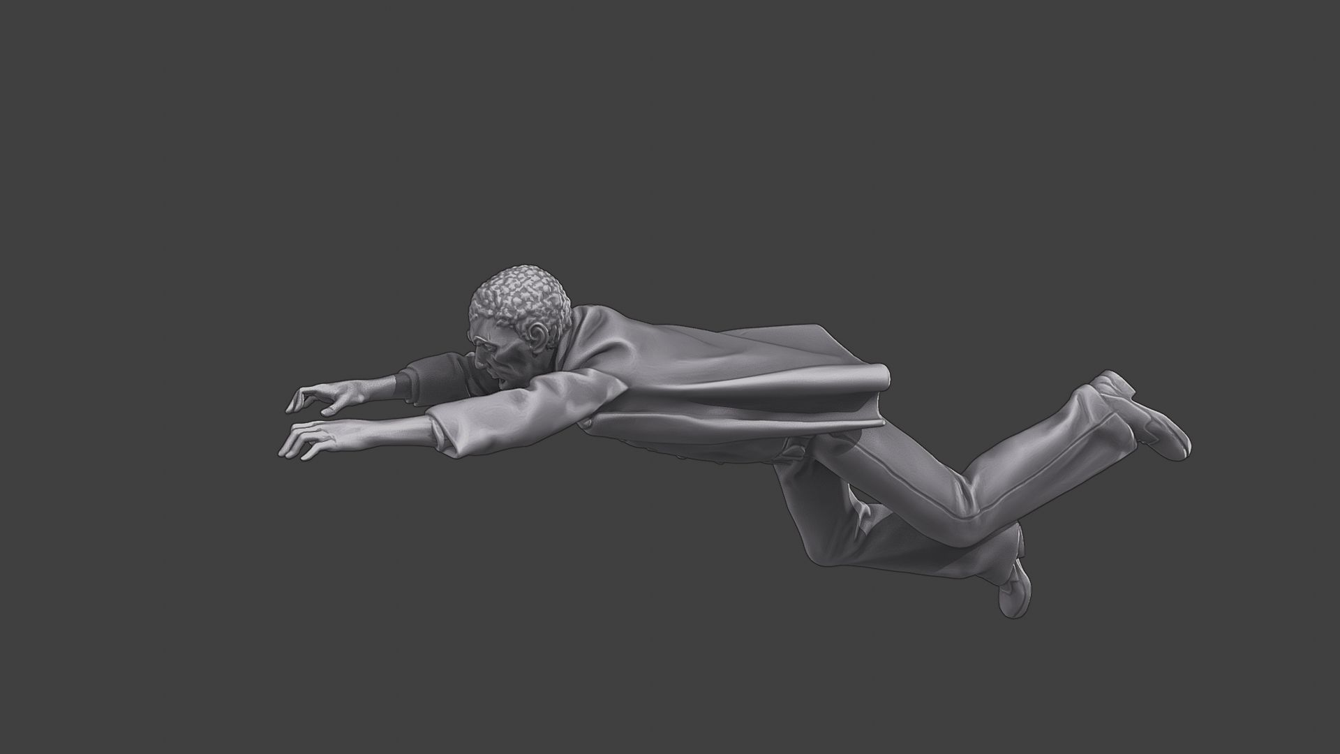 Casual Zombie CZ3 0002 3D print model_3