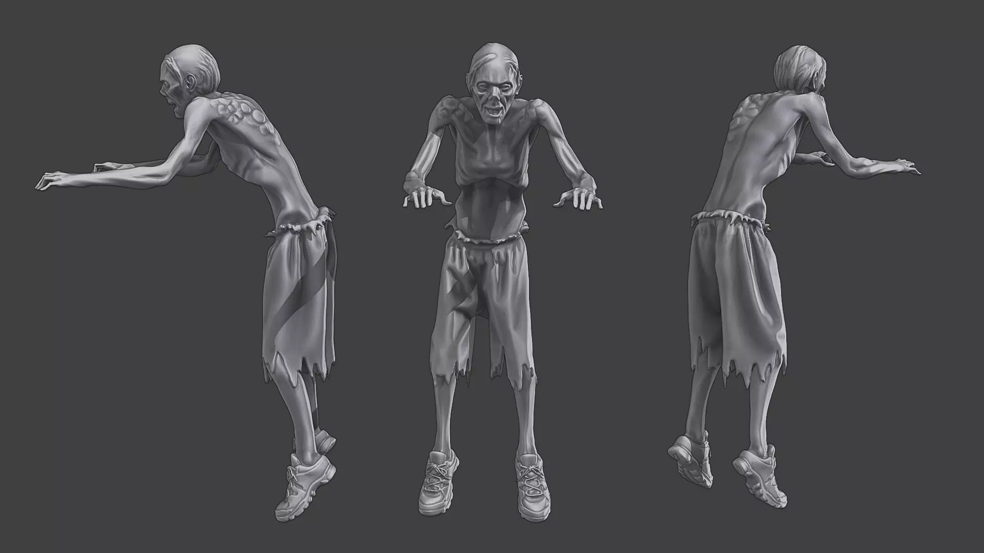 Casual Zombie CZ3 0003 3D print model