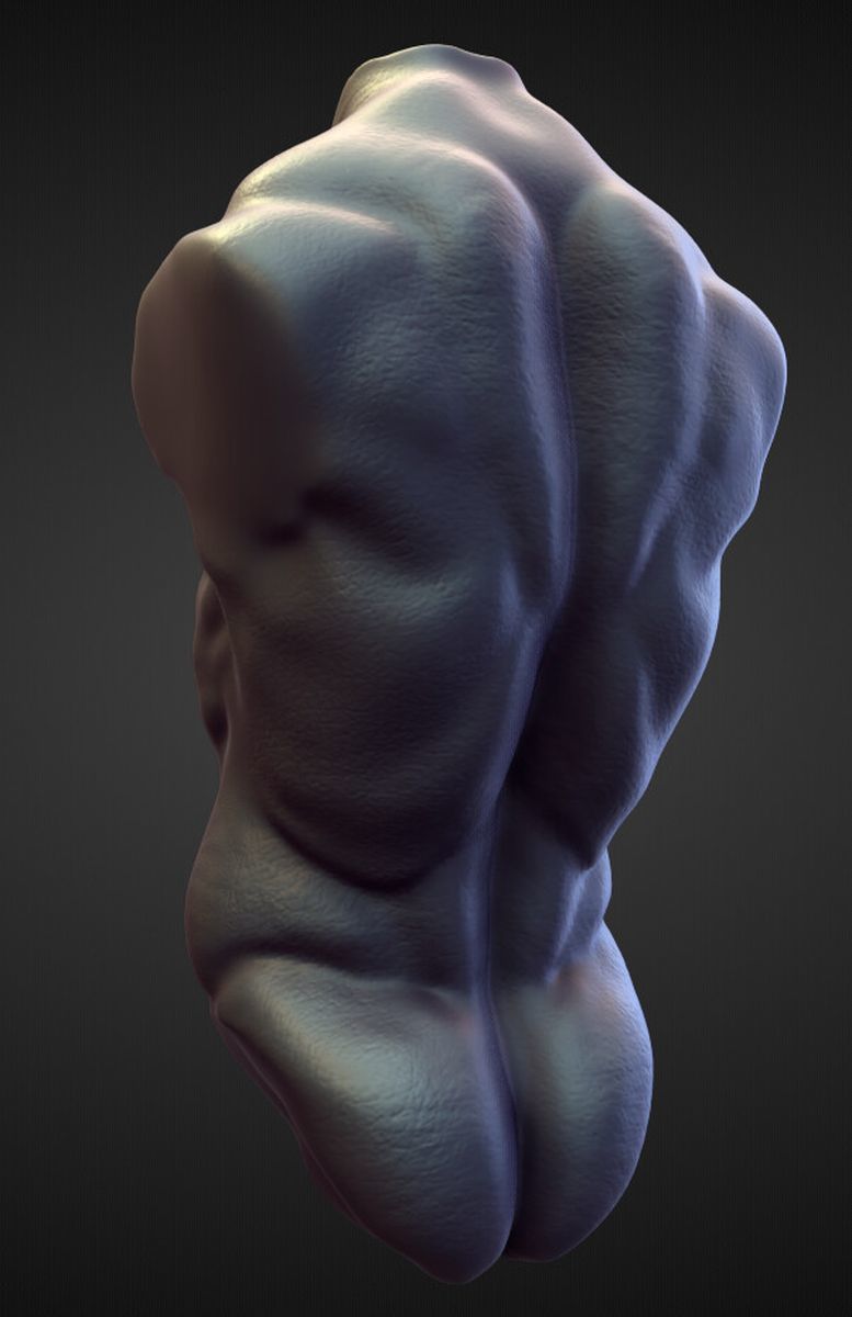 TORSO45 high poly sculpt 3D model_2