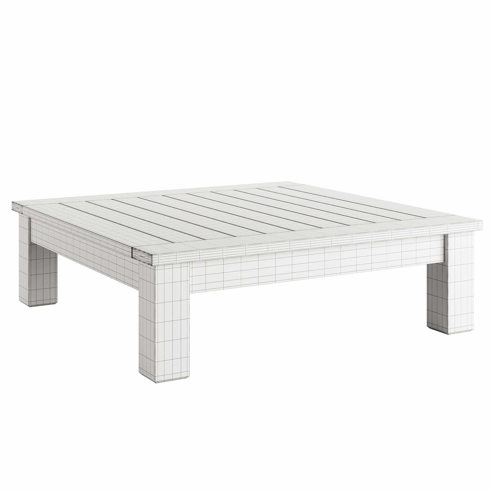 Attitude coffe table Low-poly 3D model_7