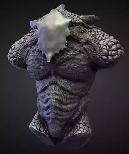 TORSO7 high poly sculpt 3D model