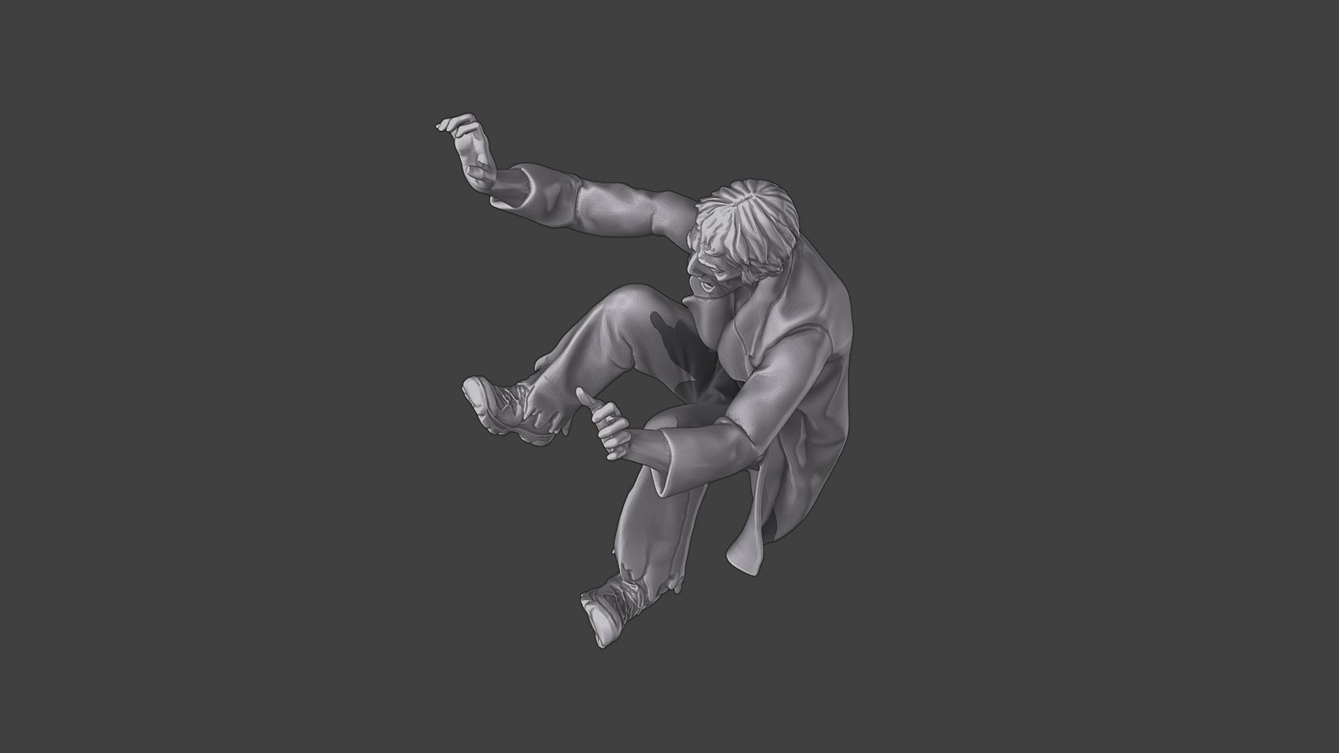 Casual Zombie CZ3 0005 3D print model_15