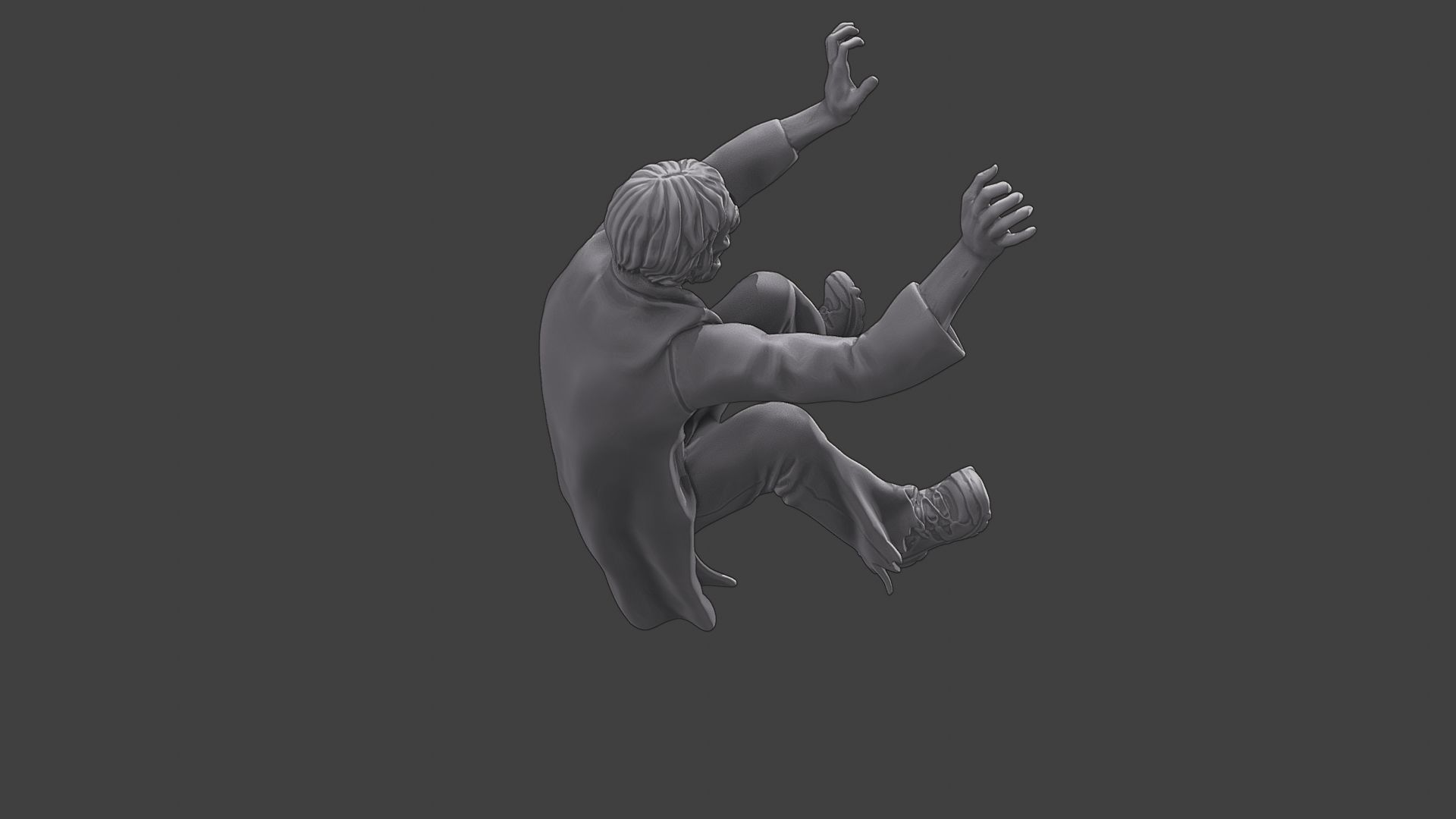 Casual Zombie CZ3 0005 3D print model_23