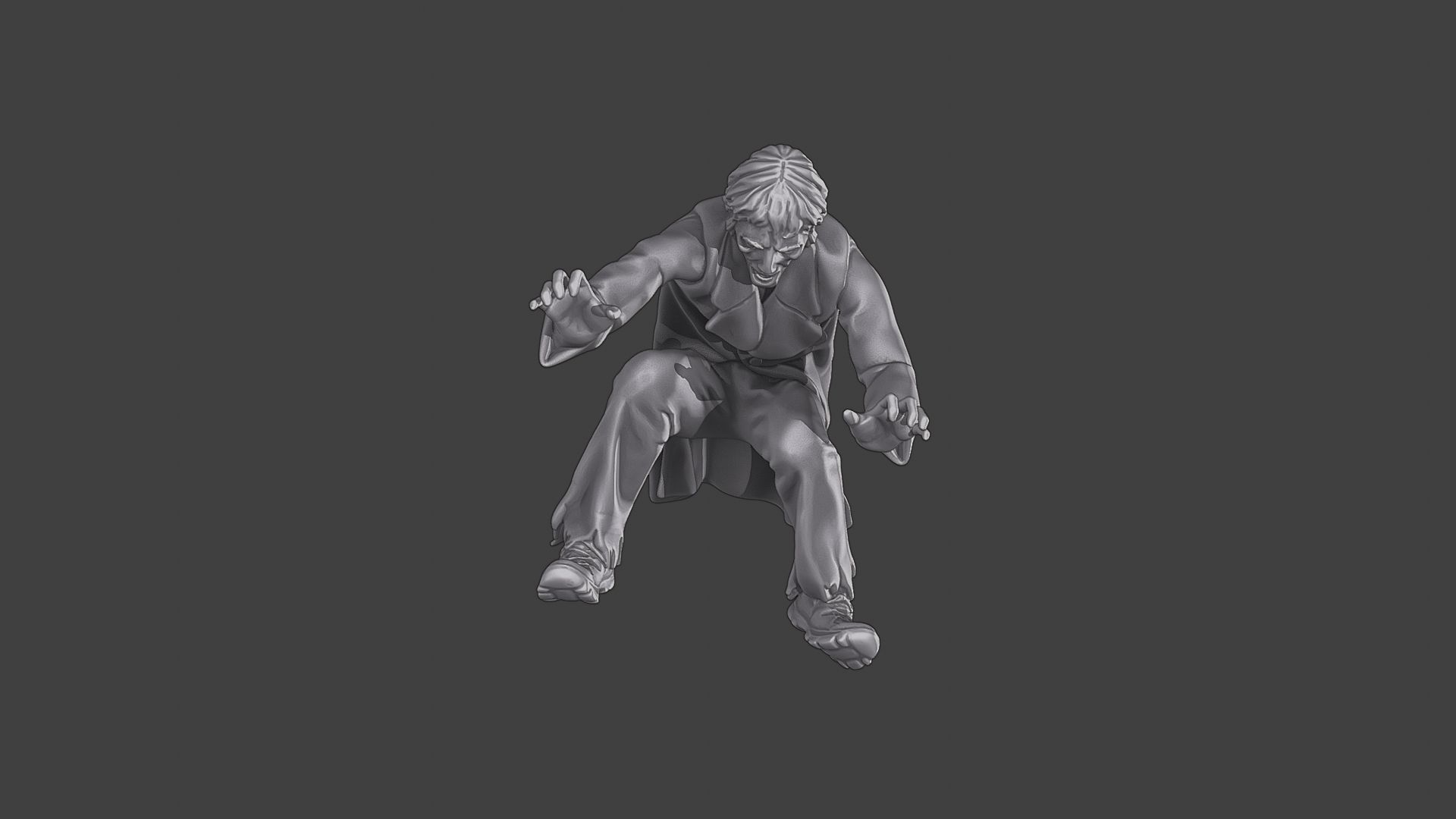 Casual Zombie CZ3 0005 3D print model_14