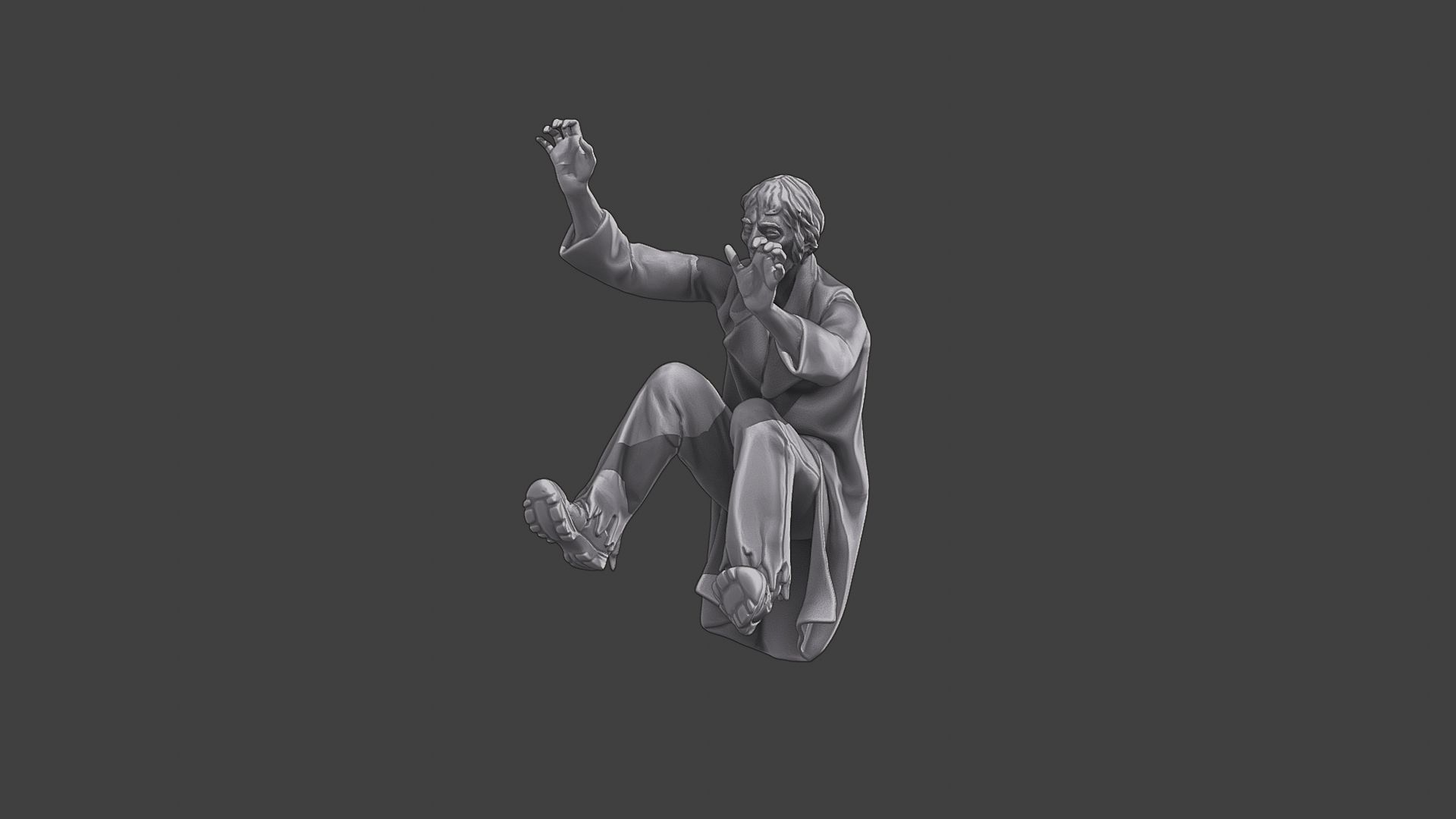 Casual Zombie CZ3 0005 3D print model_2